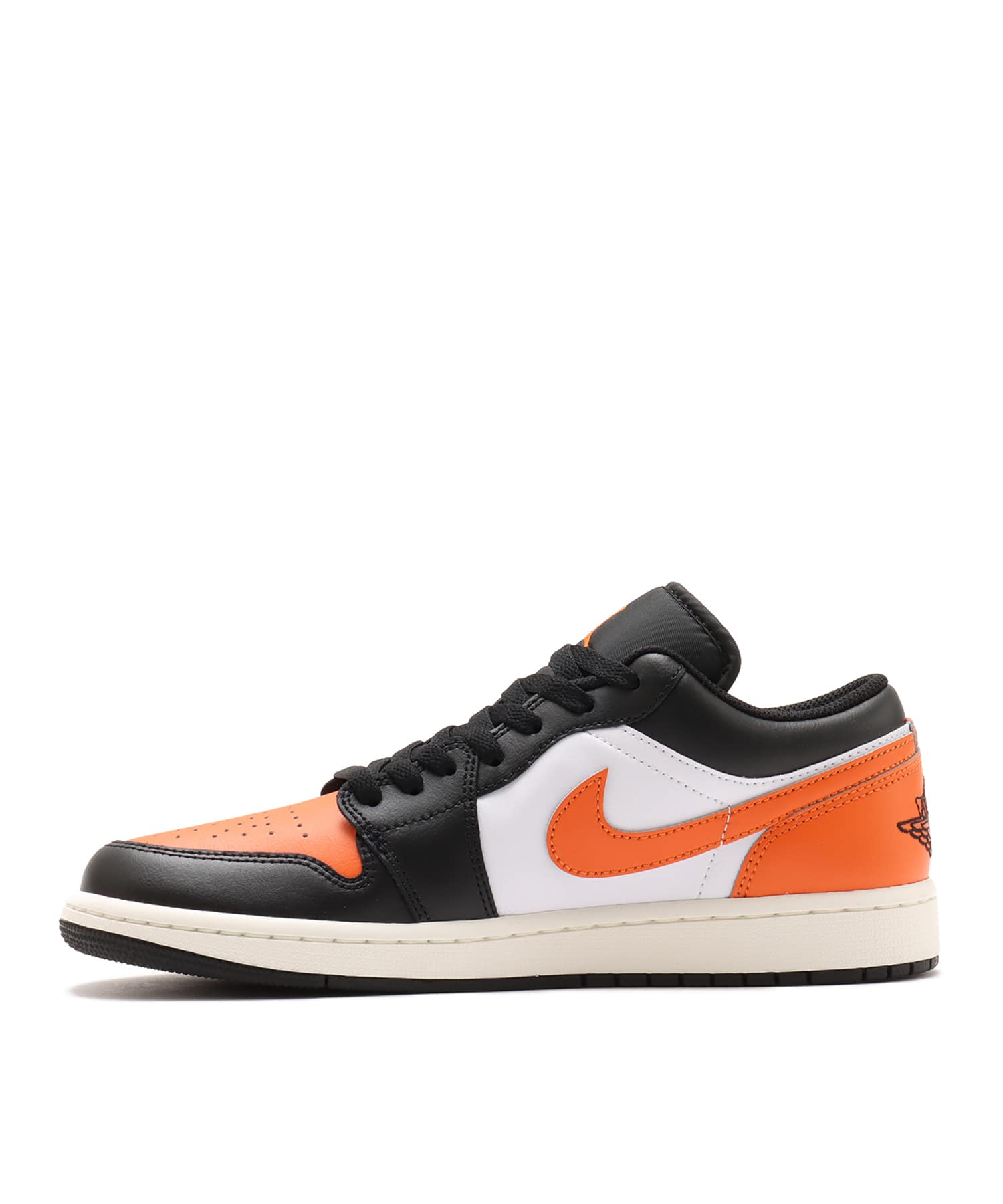 JORDAN BRAND AIR JORDAN 1 LOW BLACK/STARFISH-WHITE-SAILの画像