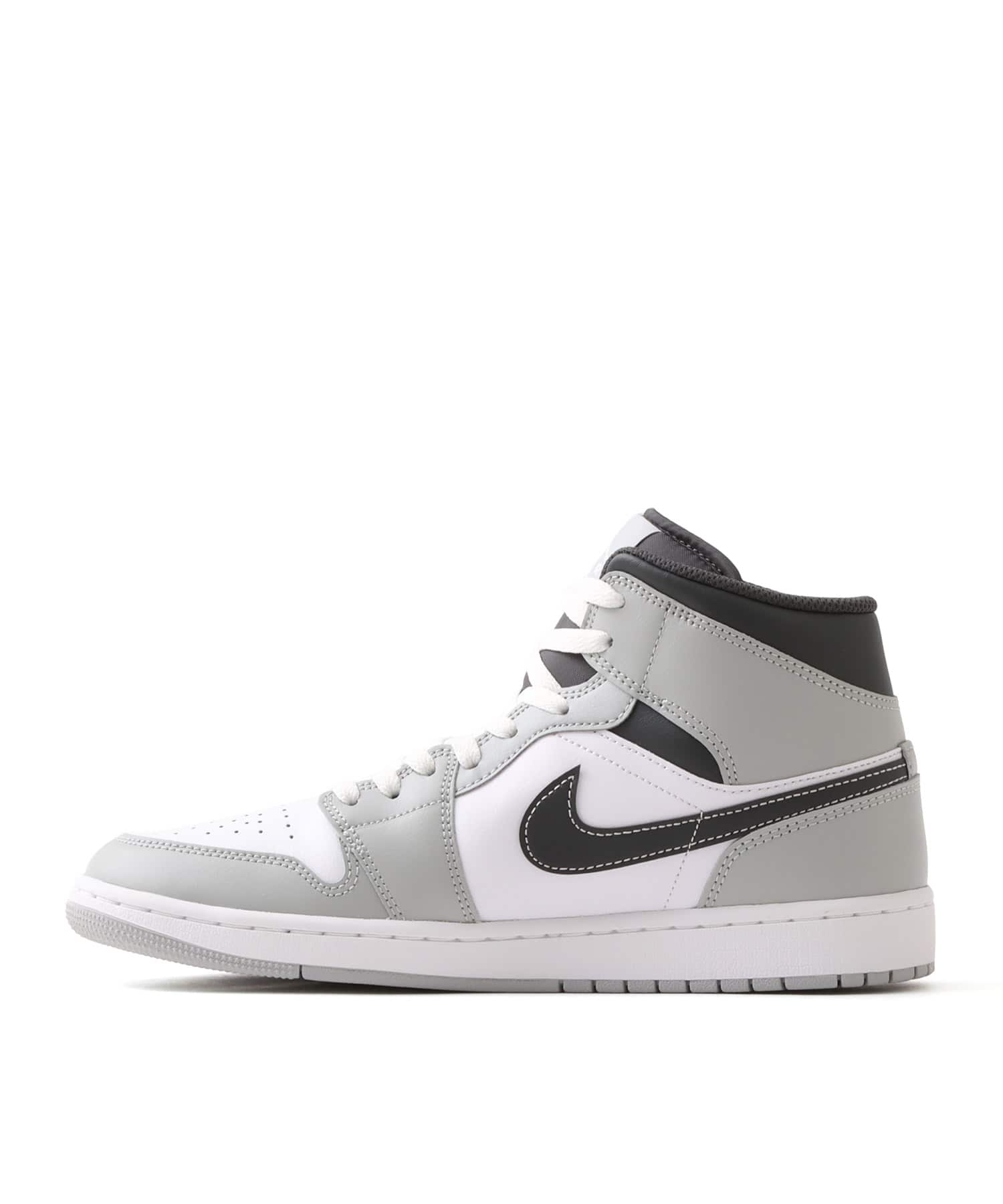 JORDAN BRAND AIR JORDAN 1 MID LT SMOKE GREY/WHITE-ANTHRACITE の画像