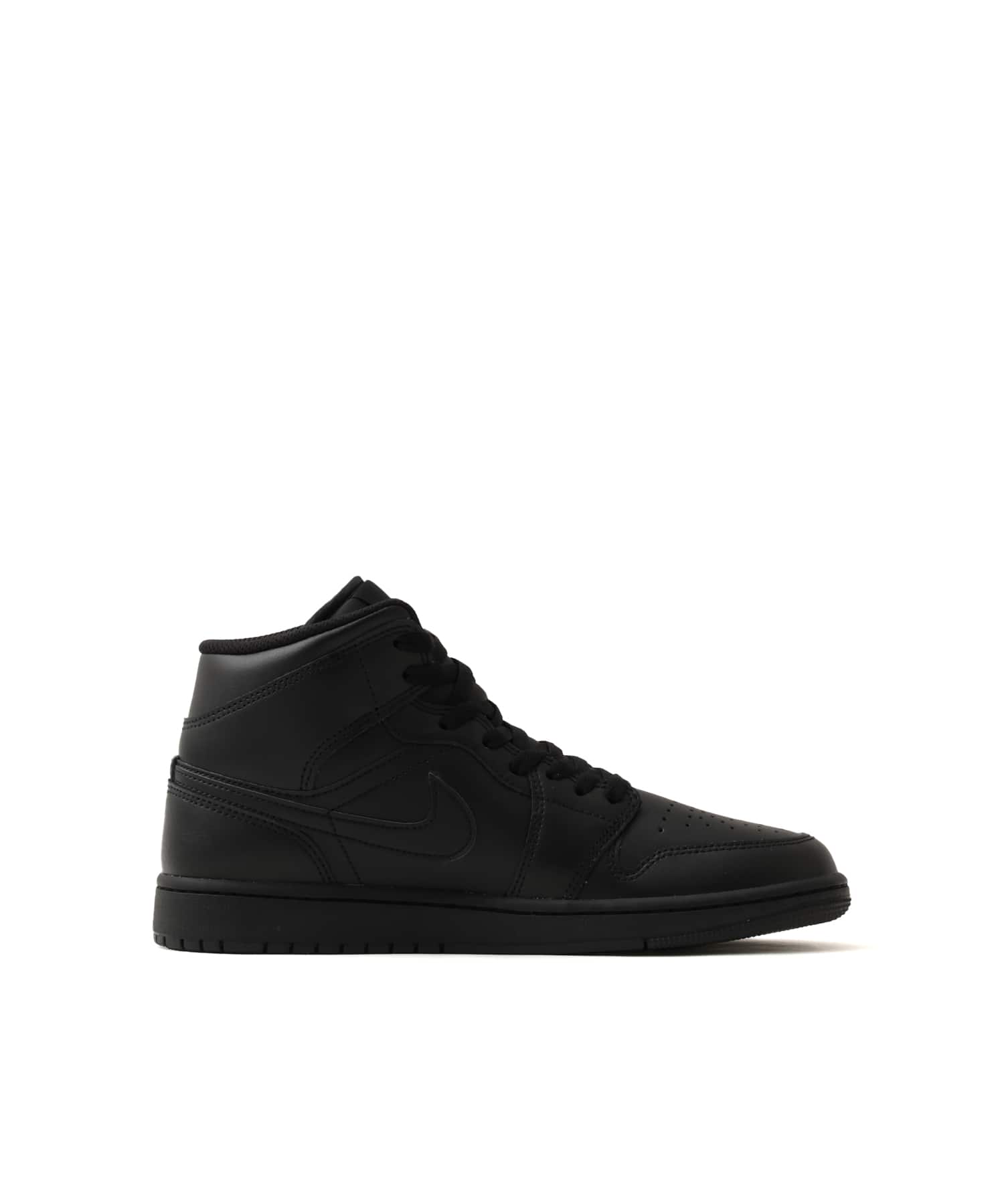 JORDAN BRAND AIR JORDAN 1 MID BLACK/BLACK-BLACKの画像