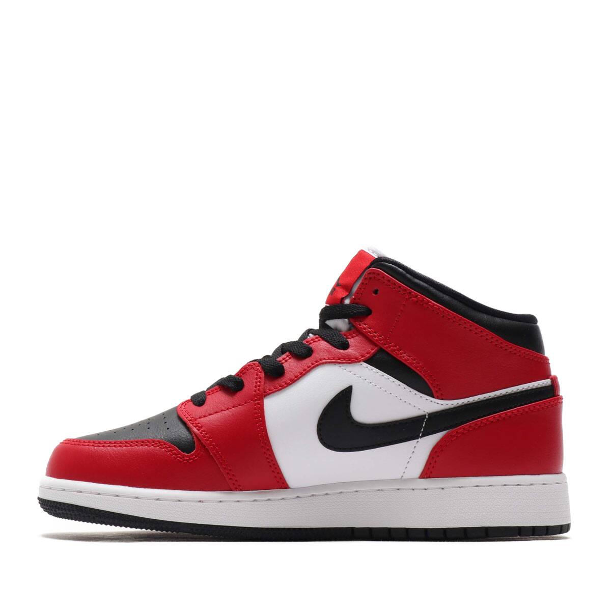 JORDAN BRAND AIR JORDAN 1 MID (GS) BLACK/BLACK-GYM RED 20SU-S