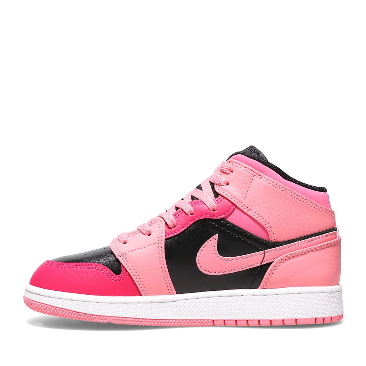 24.5【新品】NIKE GS AIR JORDAN1 MID　ホワイト　ピンク