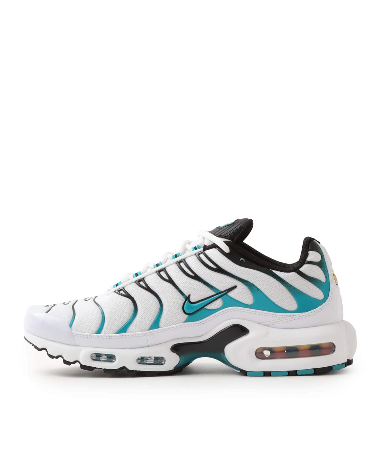 NIKE AIR MAX PLUS WHITE/TURBO GREEN-REFLECT SILVERの画像