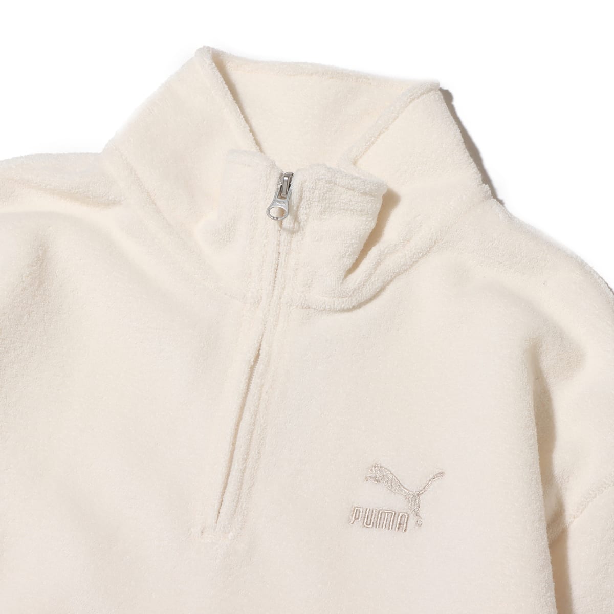 PUMA CLASSICS FLEECE HALF ZIP FROSTED IVORY 23FA-I