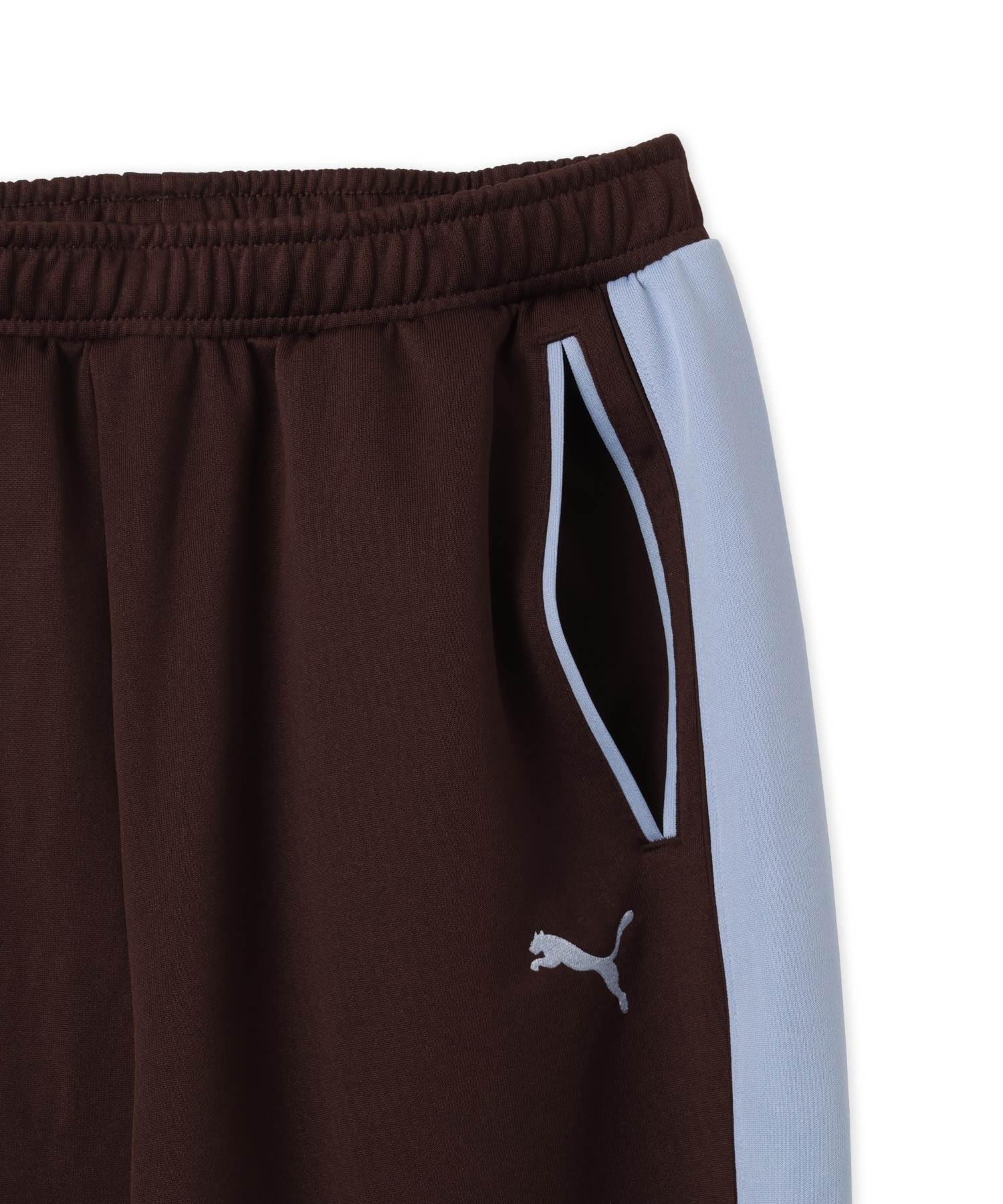 PUMA T7 TRACK PANTS JP CHOCOLATE FONDUE-CHAMBRAY BLの画像