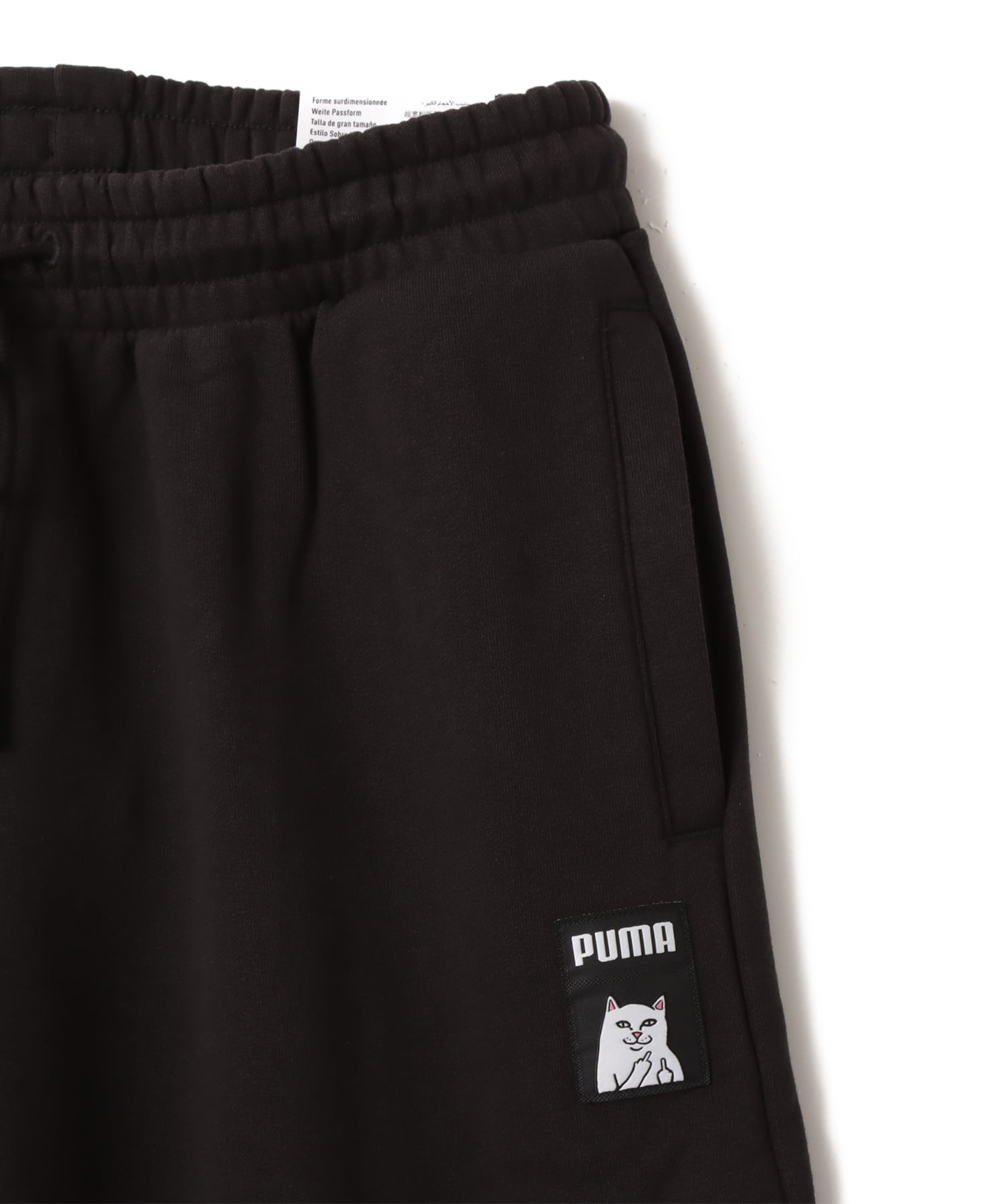 PUMA PUMA x RIPNDIP OVERSIZED WIDE SWEATPANTS TR OP PUMA BLACKの画像