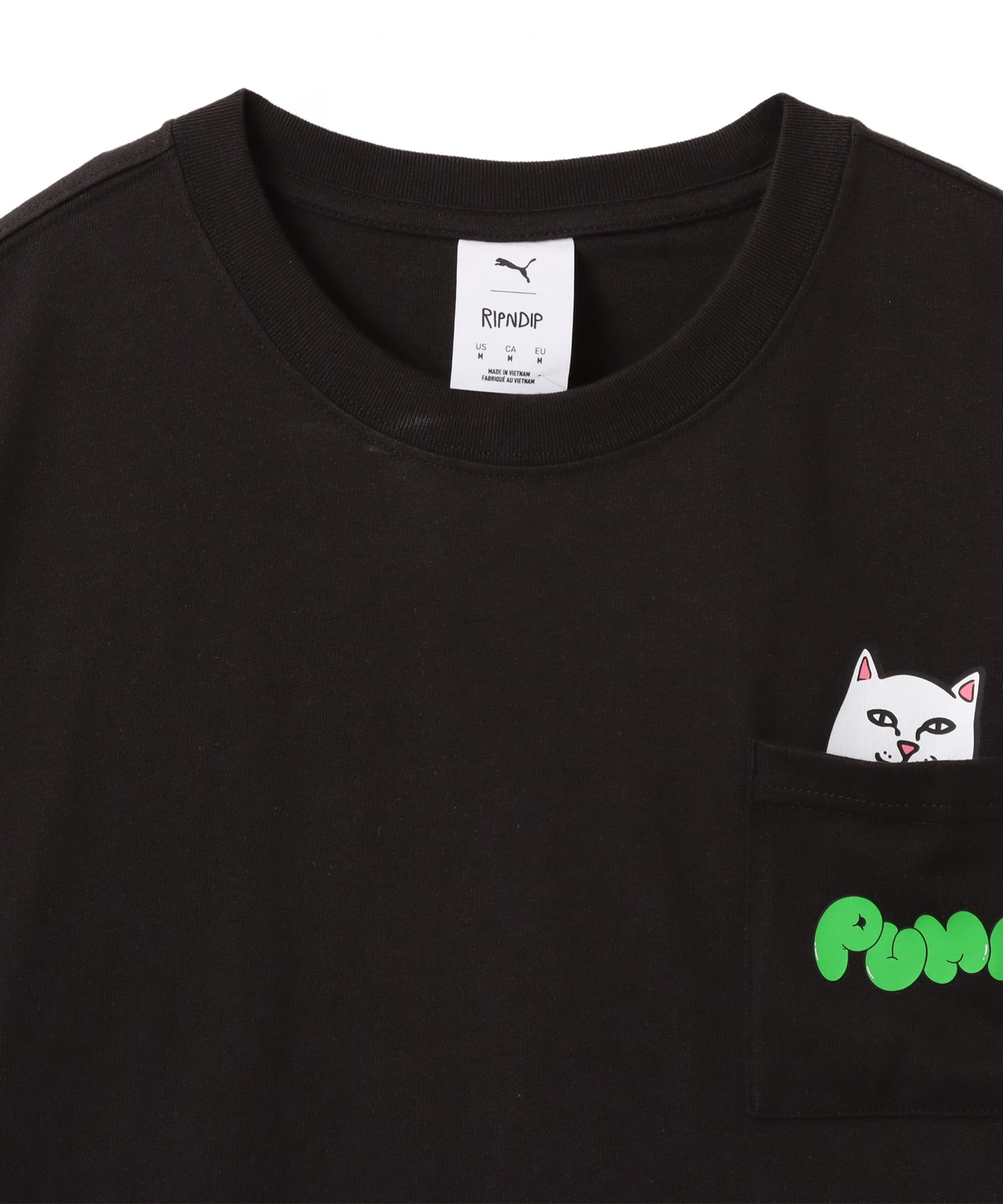 PUMA PUMA x RIPNDIP RELAXED POCKET TEE PUMA BLACKの画像