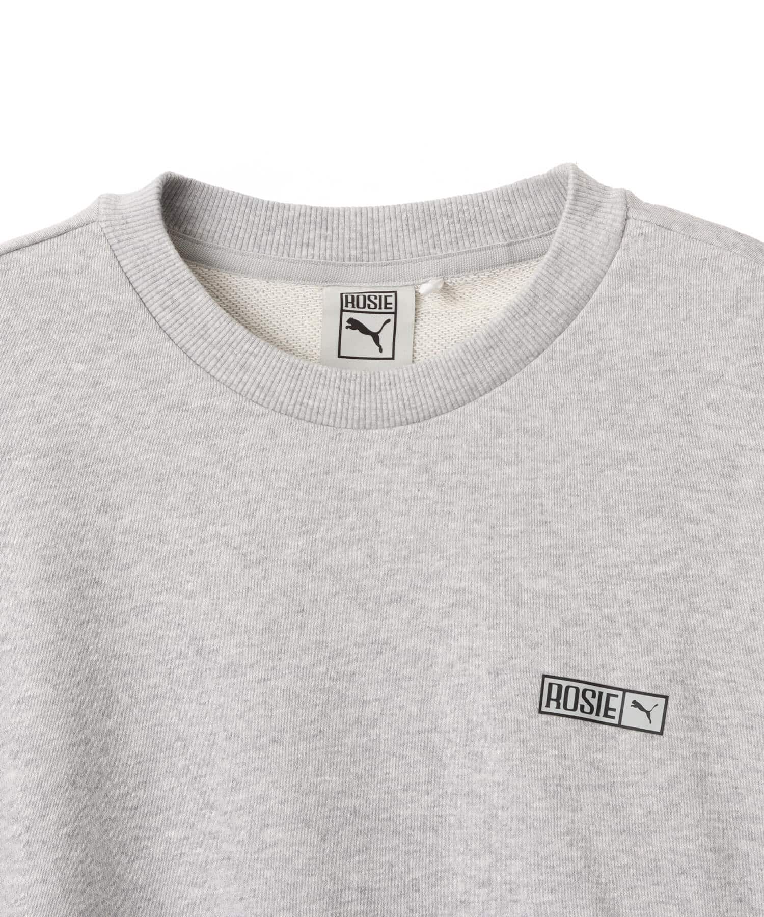 PUMA PUMA x ROSE OVERSIZED CREW TR FLAT LIGHT GRAY HEATHERの画像
