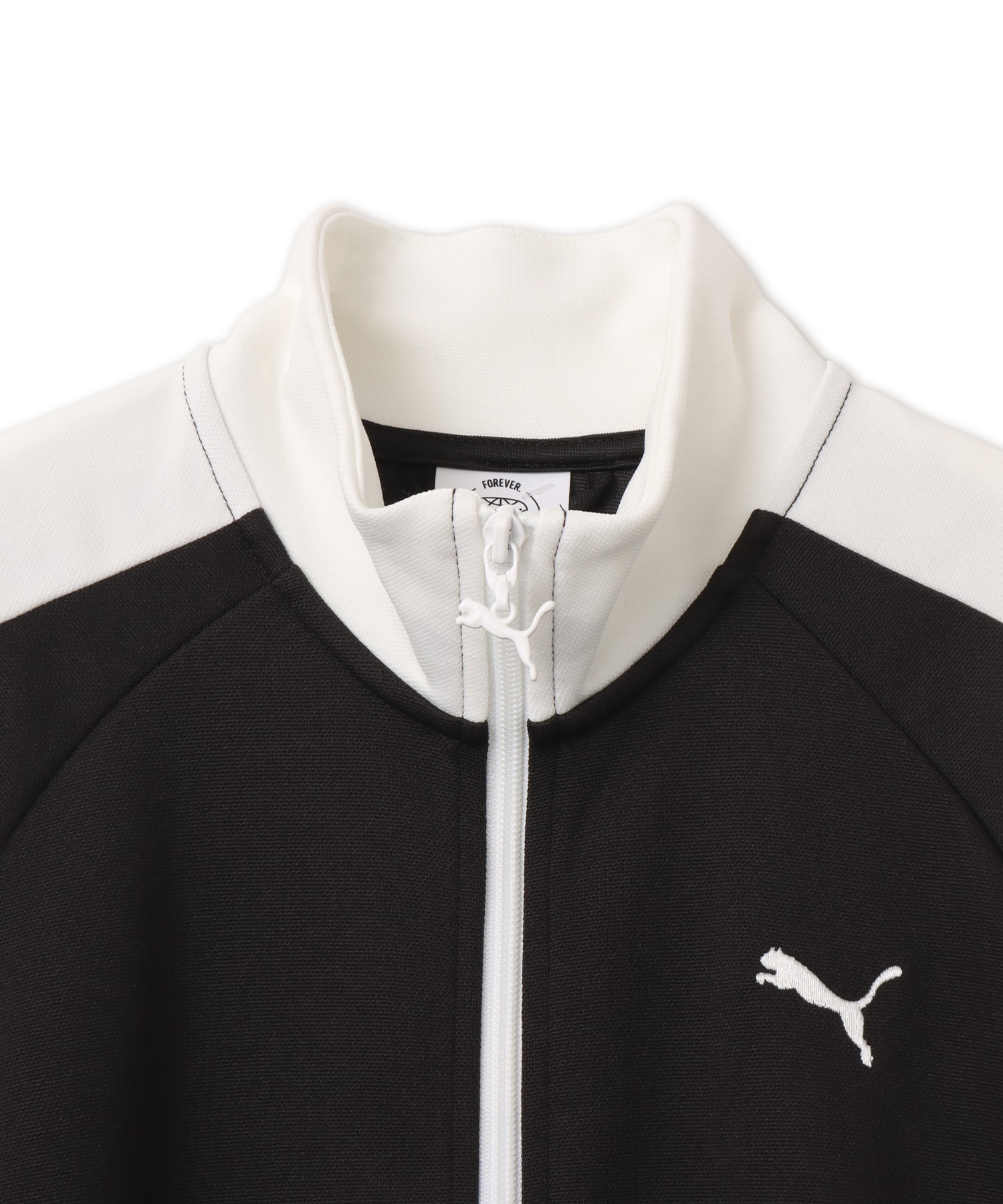 PUMA T7 PIQUE RELAXED CROPPED TRACK JACKET PUMA BLACKの画像