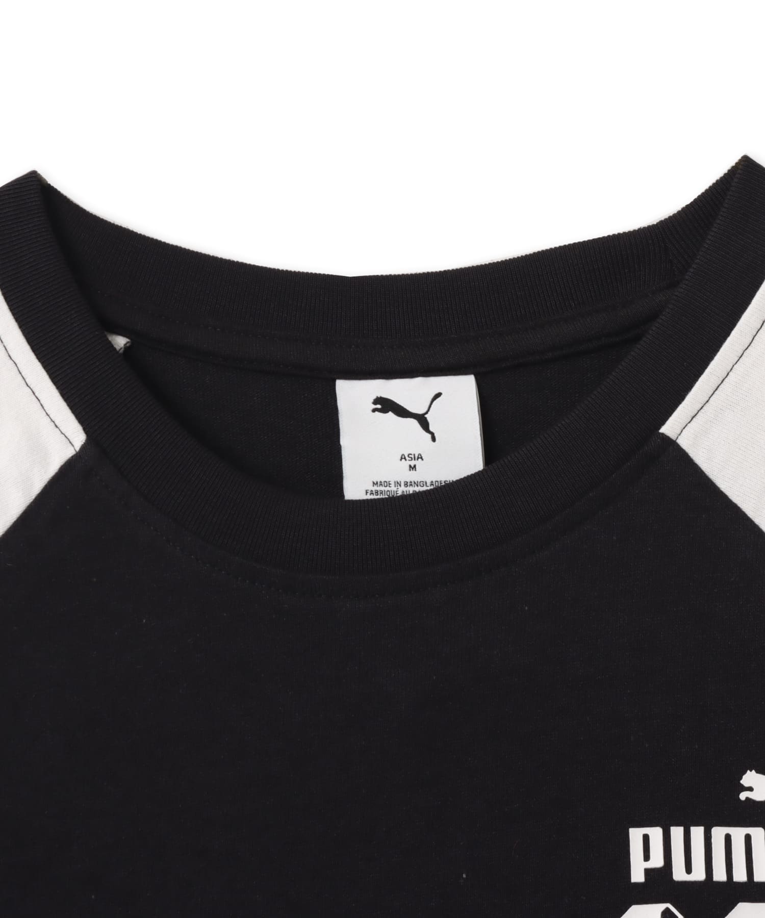 PUMA FUTURE.PUMA.ARCHIVE SLIM SHORT RINGER TEE PUMA BLACKの画像