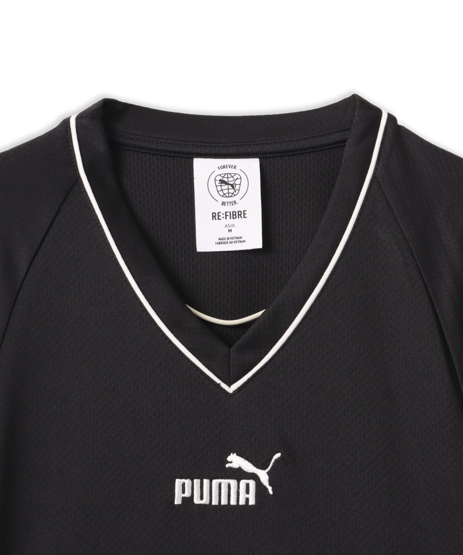 PUMA FUTURE.PUMA.ARCHIVE FITTED WAIST FOOTBALL JERSEY PUMA BLACKの画像
