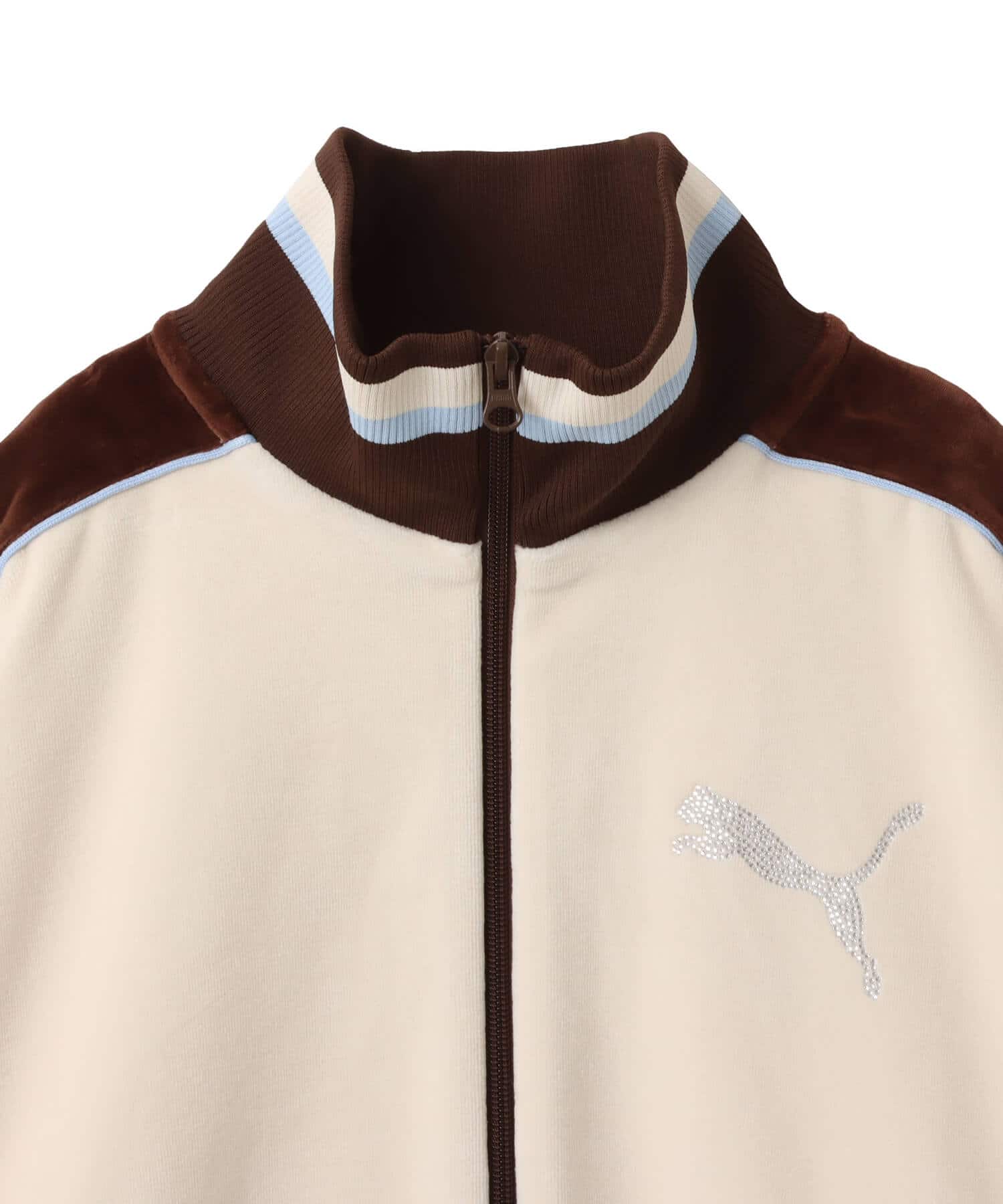 PUMA PUMA X ATMOS PINK VELOUR TRACK JKT ALPINE SNOWの画像