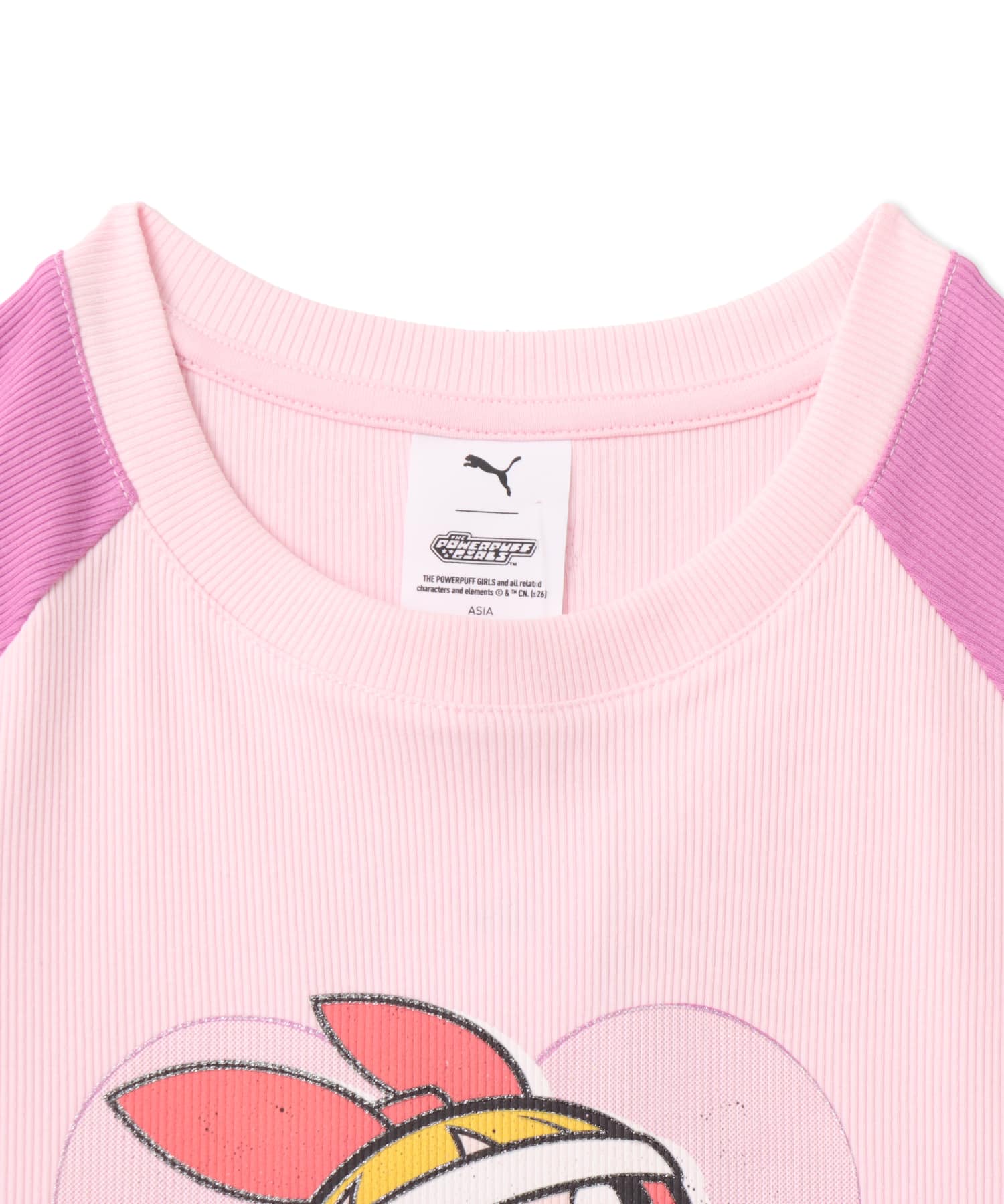 PUMA POWERPUFFGIRLS SS TEE REGLAN W WHISP OF PINKの画像