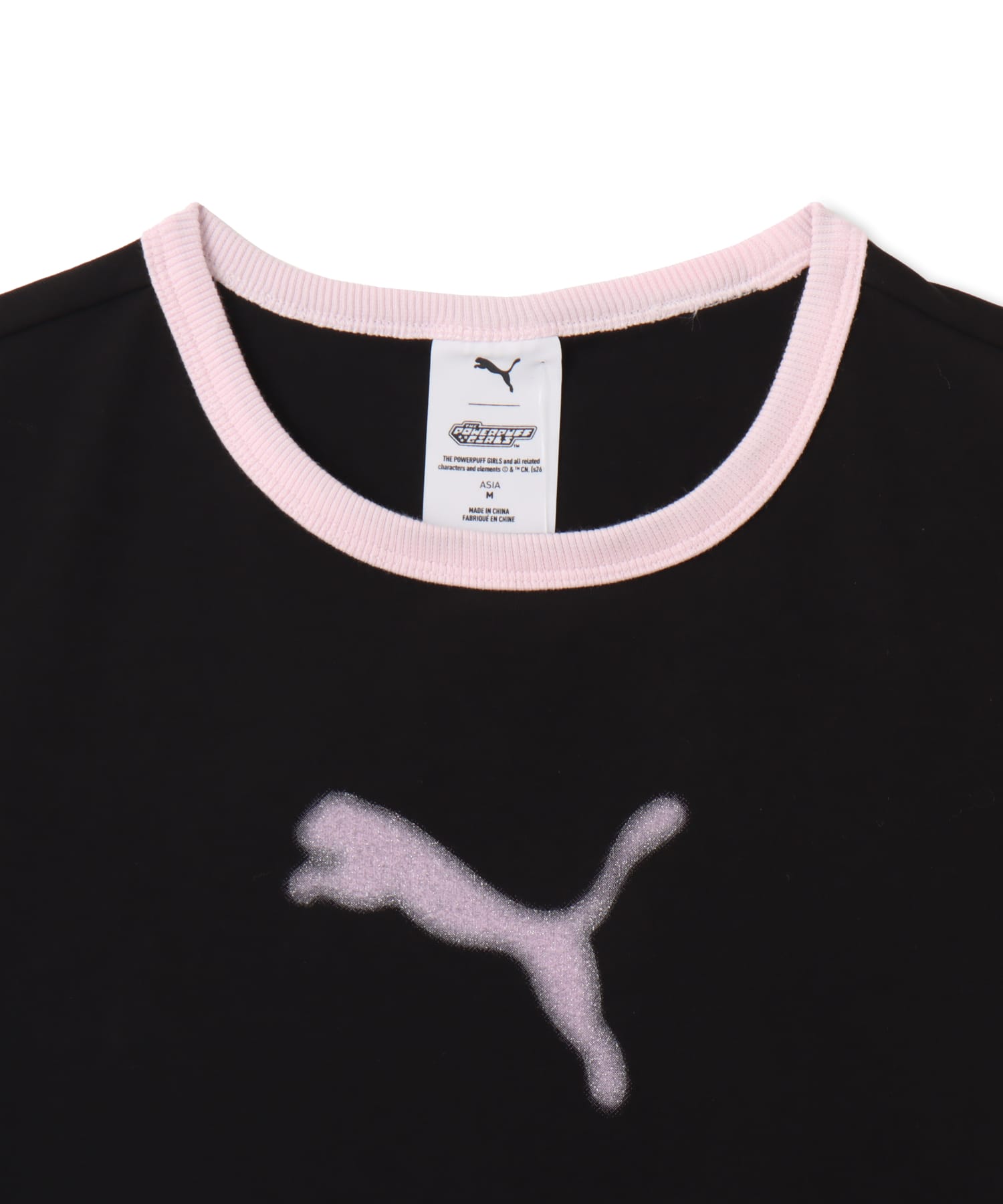 PUMA POWERPUFFGIRLS SS RINGER TEE W PUMA BLACKの画像