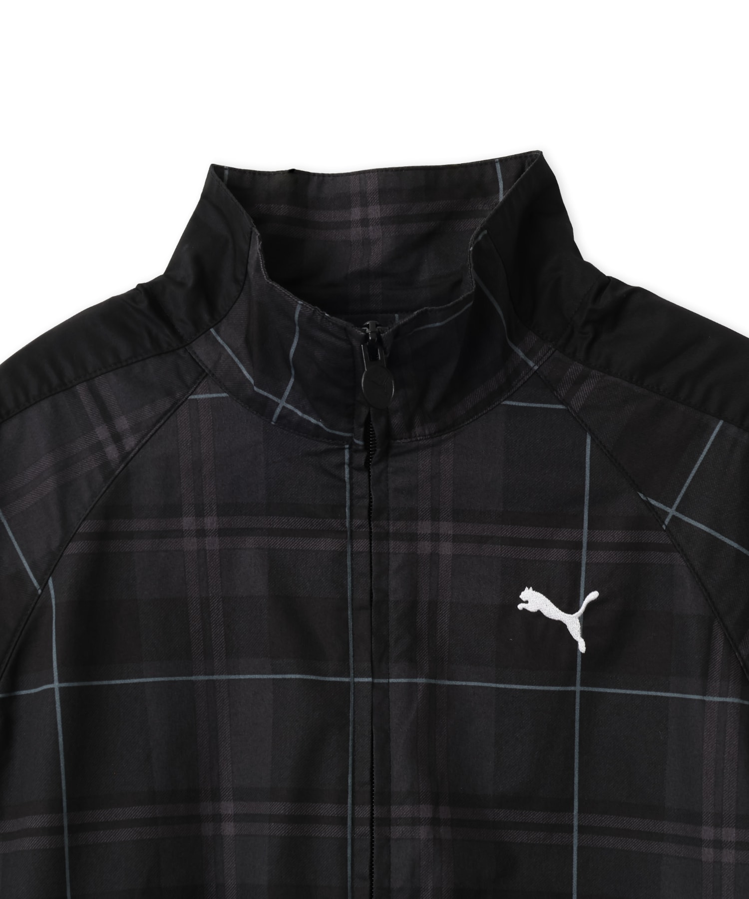 PUMA T7 RELAXED TARTAN WOVEN JACKET PUMA BLACKの画像