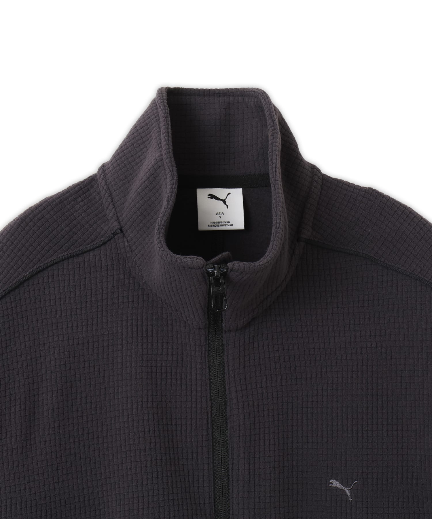PUMA FLEECE ZIP-UP JACKET WS PUMA BLACKの画像
