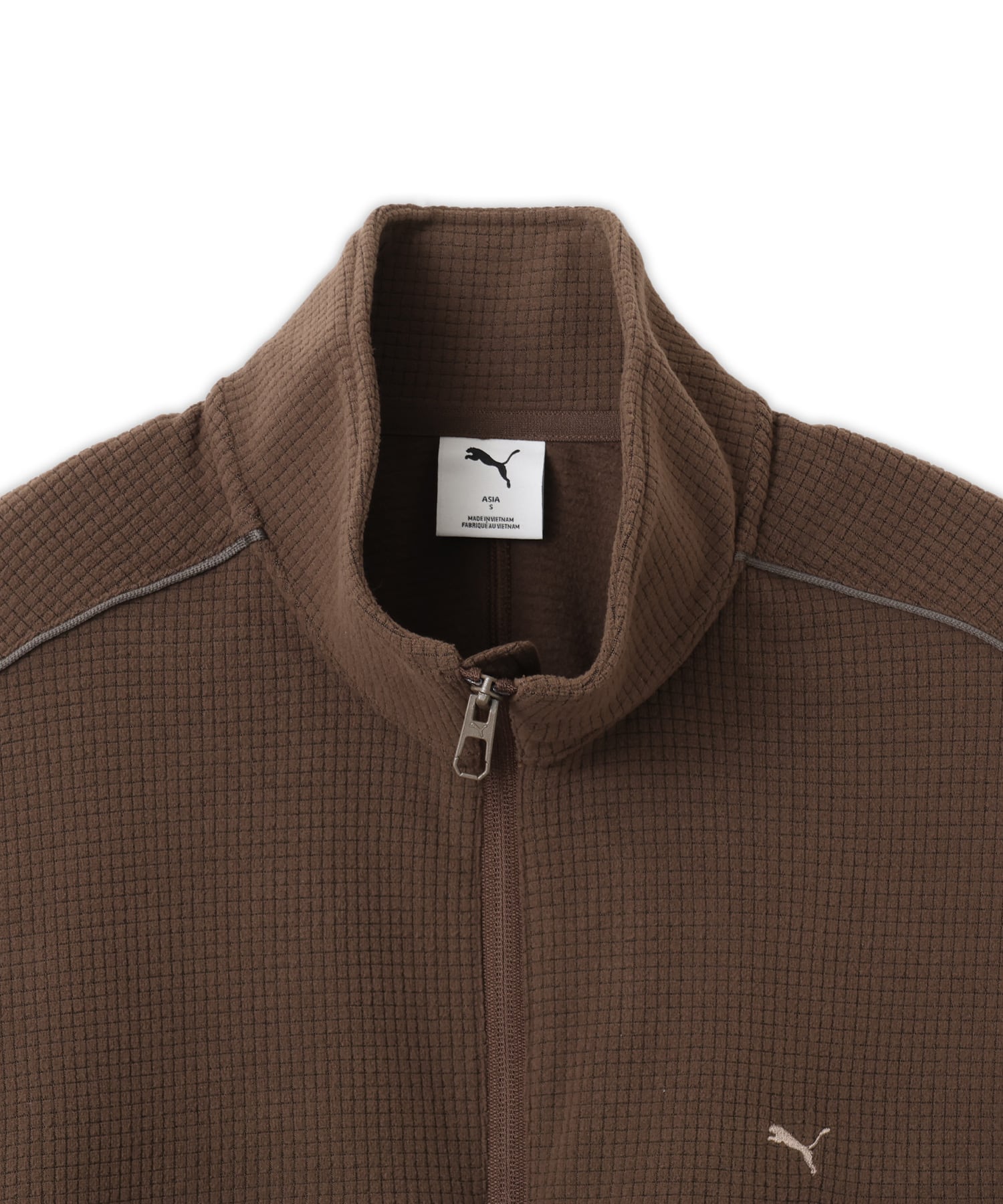 PUMA FLEECE ZIP-UP JACKET WS CHOCOLATEの画像