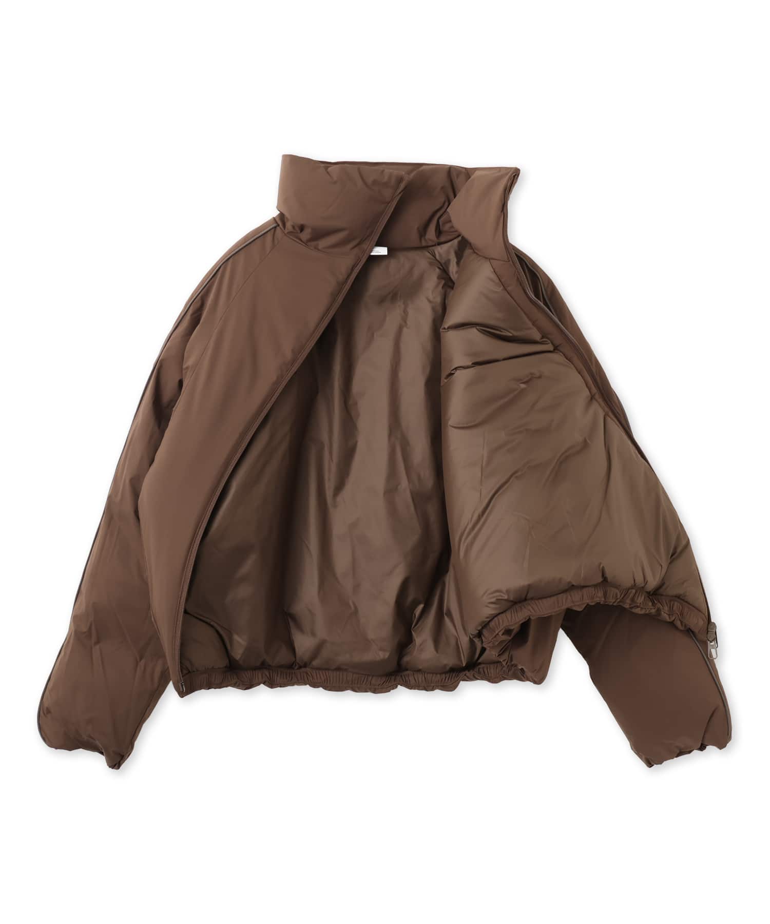 PUMA MATT TAFFETA PADDED JACKET WS CHOCOLATEの画像