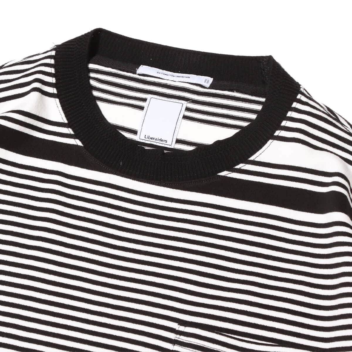 LIBERAIDERS MULTI STRIPE L/S TEE BLACK 24SP-Iの画像