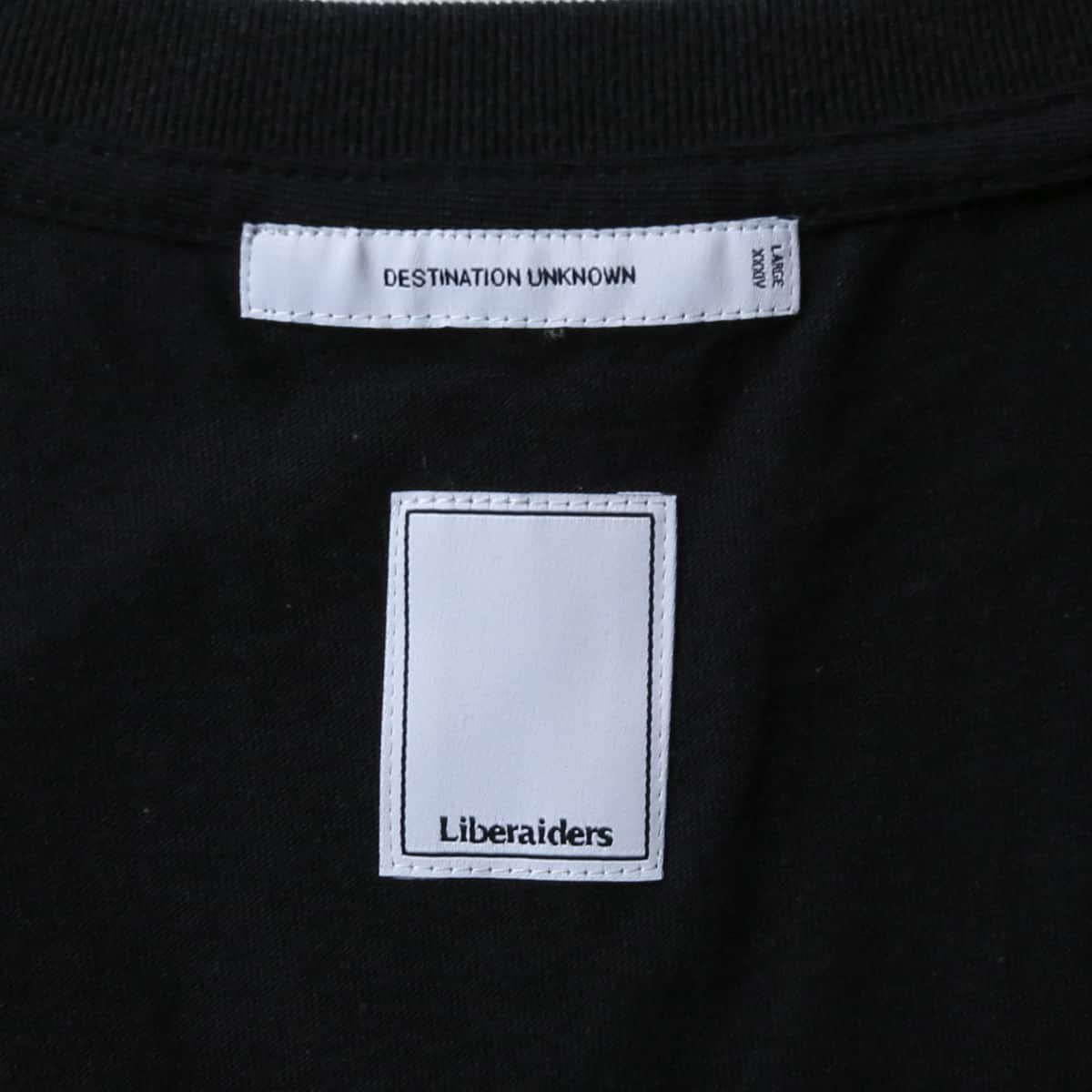 LIBERAIDERS COLLEGE LOGO TEE BLACKの画像