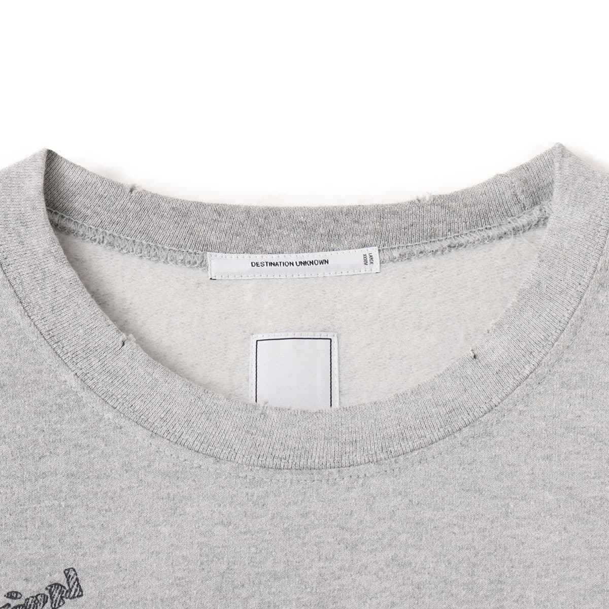 LIBERAIDERS HANDWRITING PRINT CREWNECK GRAYの画像