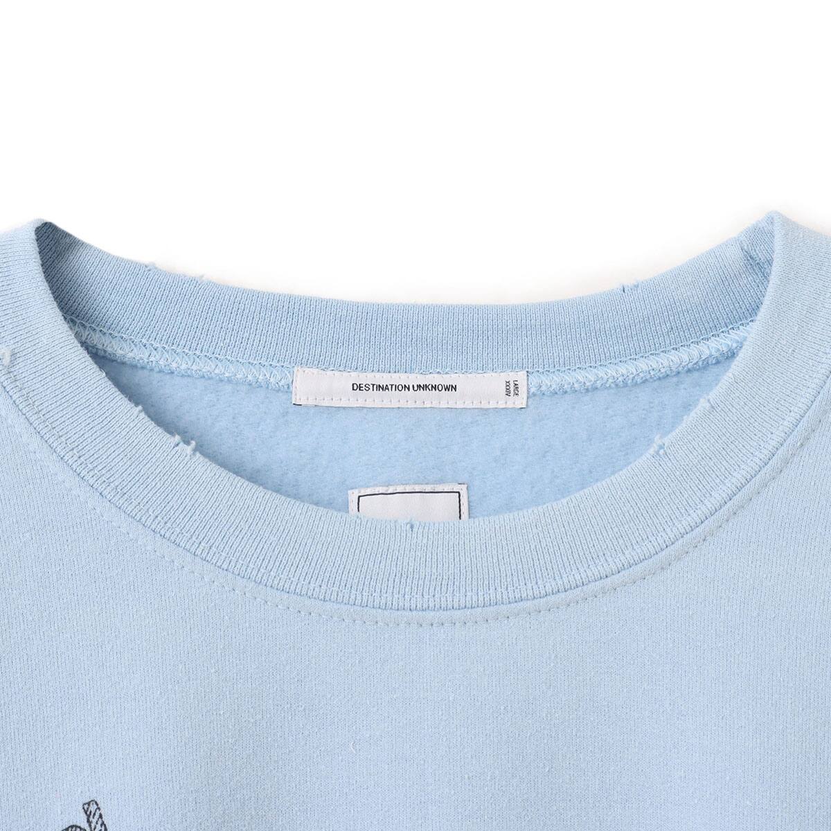LIBERAIDERS HANDWRITING PRINT CREWNECK SAXの画像