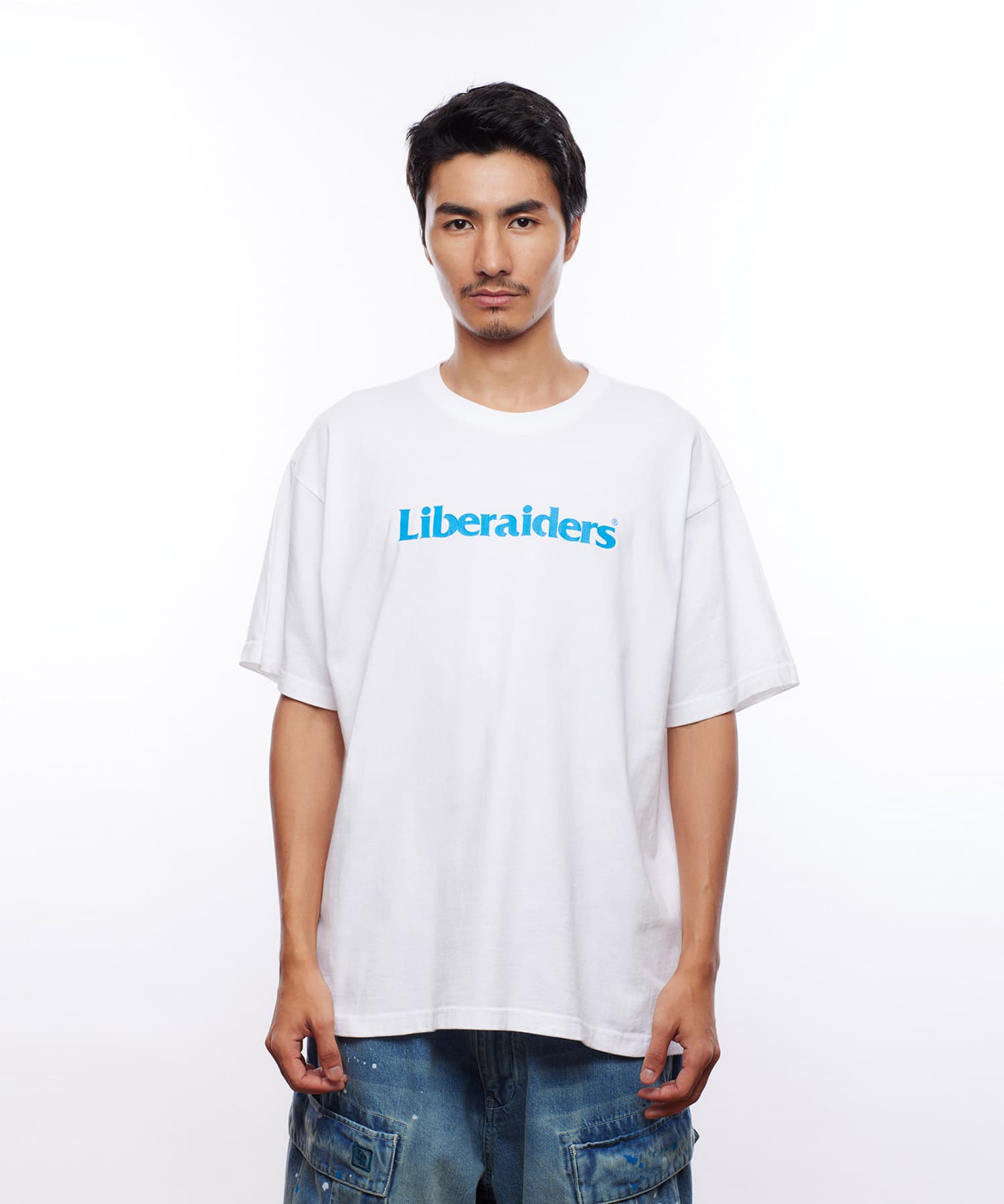 LIBERAIDERS OG LOGO TEE WHITE（リベレイダース オージー ロゴ