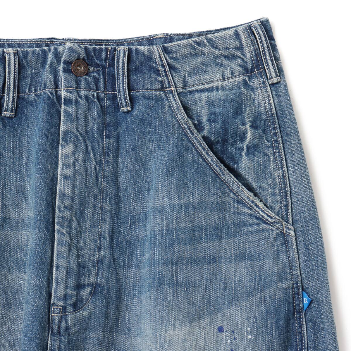 LIBERAIDERS TRIBAL DENIM SARROUEL PANTS HW HARD WASHの画像