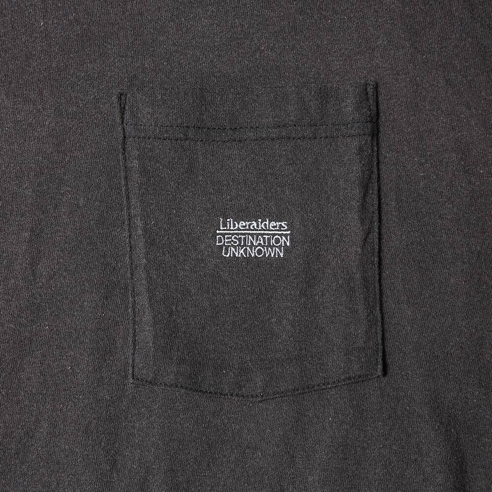 Liberaiders POCKET L/S TEE BLACK 21FA-Iの画像