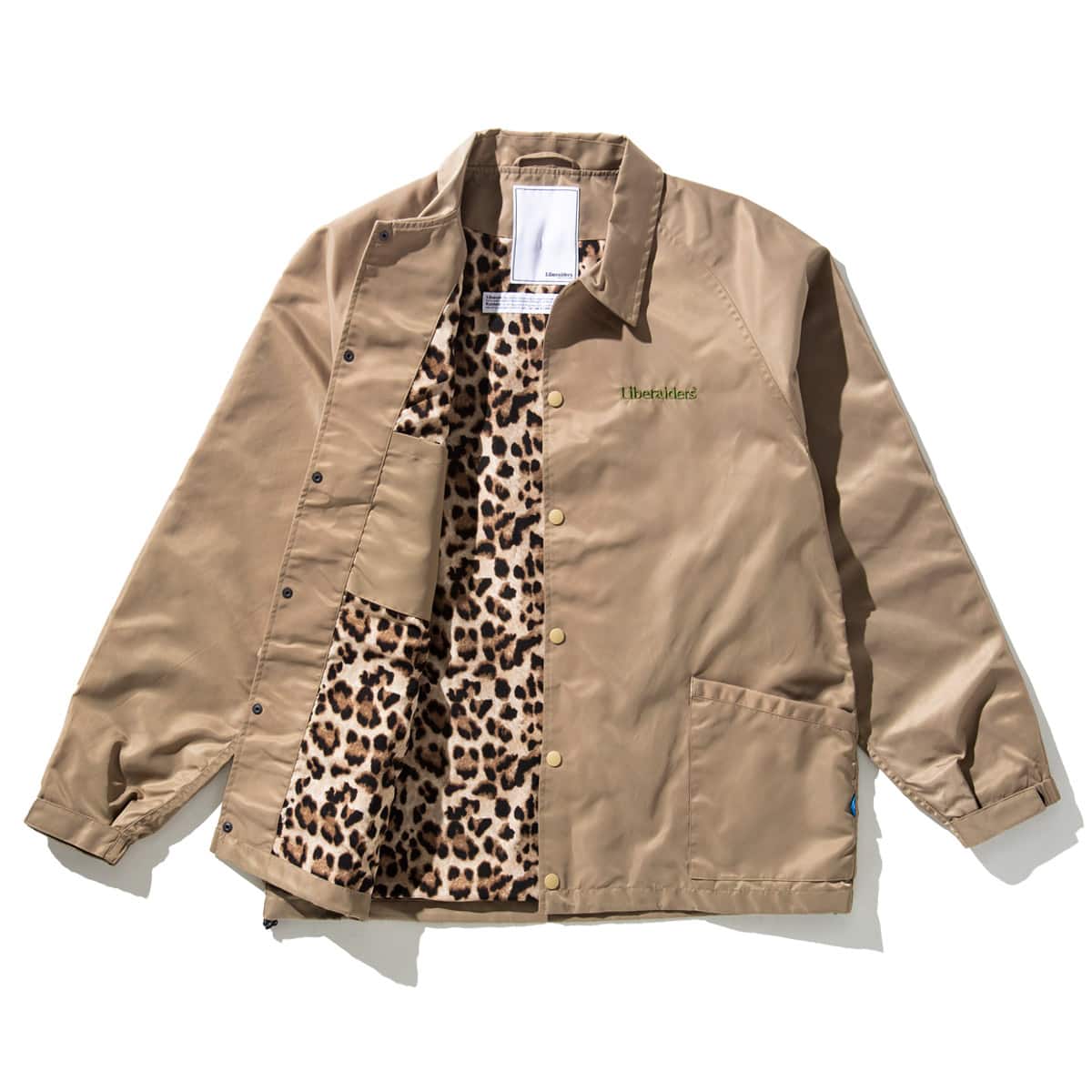 Liberaiders OG EMBROIDERY COACH JACKET BEIGE の画像