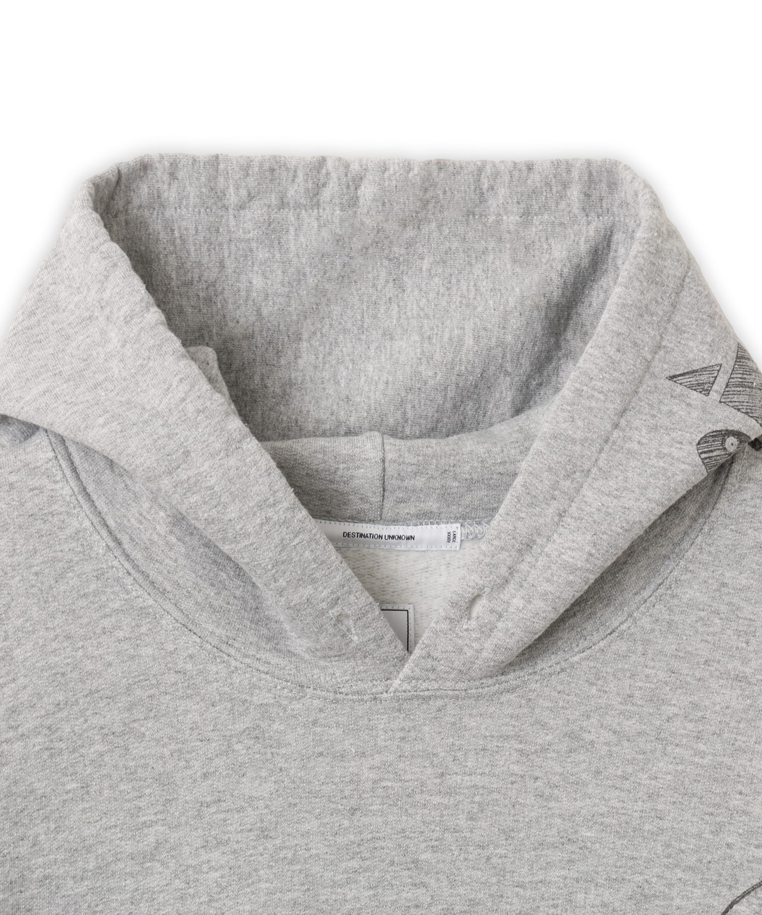 LIBERAIDERS HANDWRITING MULTI LOGO HOODIE GRAYの画像