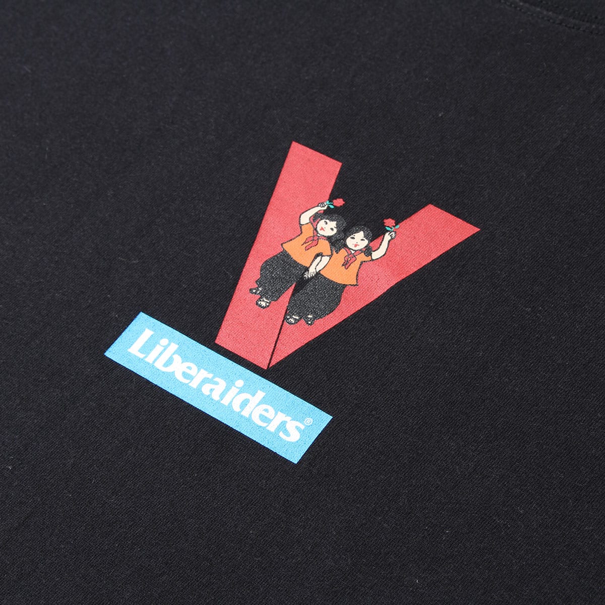 LIBERAIDERS VICTORY TEE BLACK 20SP-Iの画像