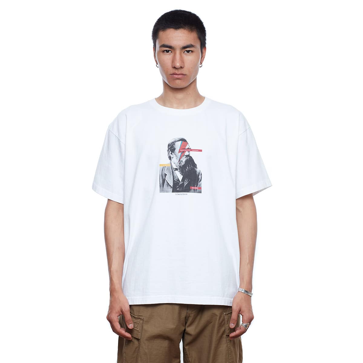 LIBERAIDERS IDEOLOGIE TEE WHITE 19FW-Iの画像