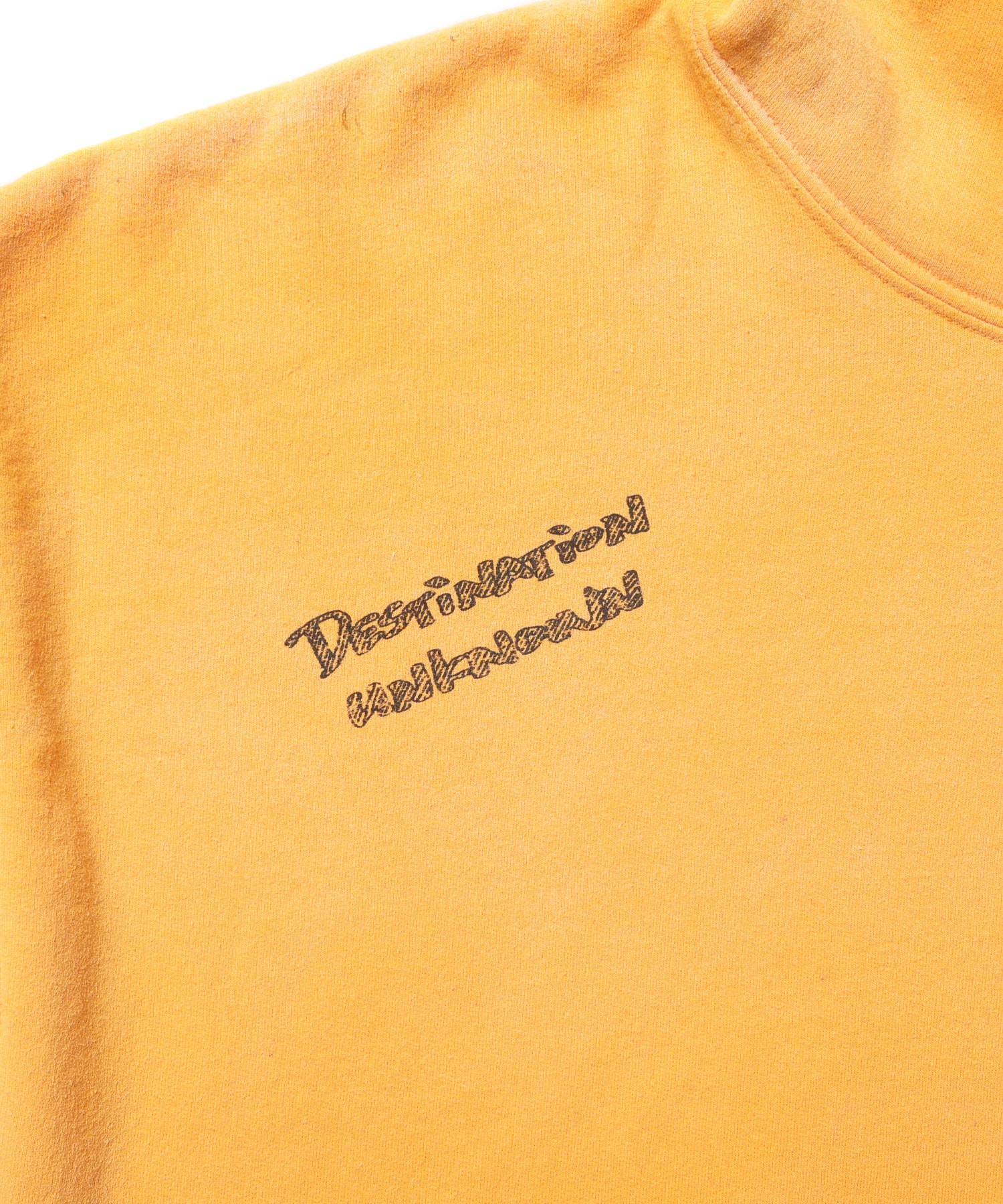 LIBERAIDERS HANDWRITING PRINT HOODIE YELLOWの画像