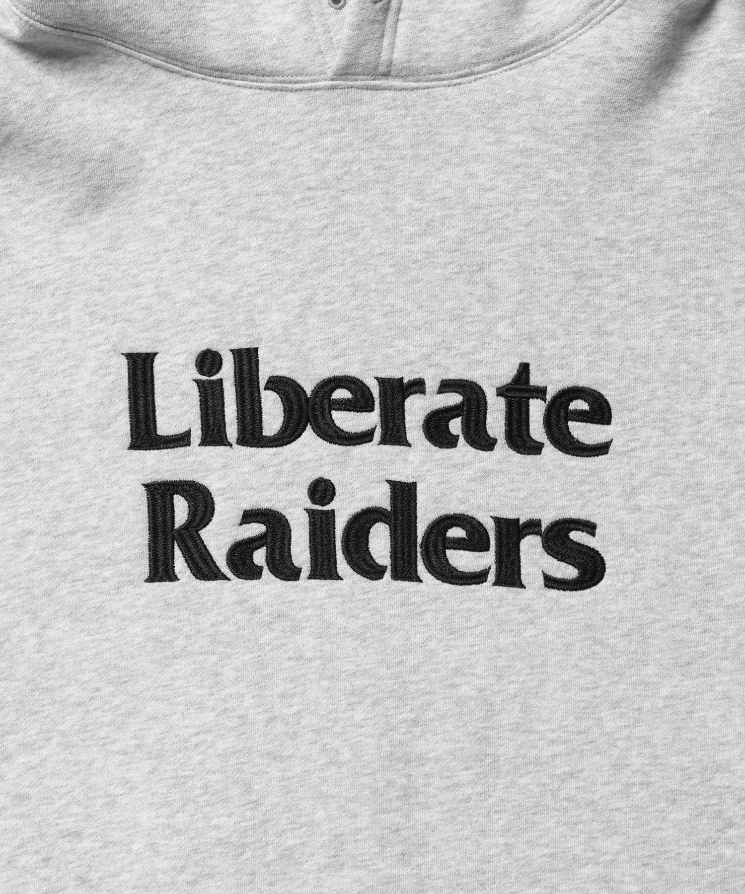 LIBERAIDERS LR EMBROIDERY HOODIE GRAYの画像