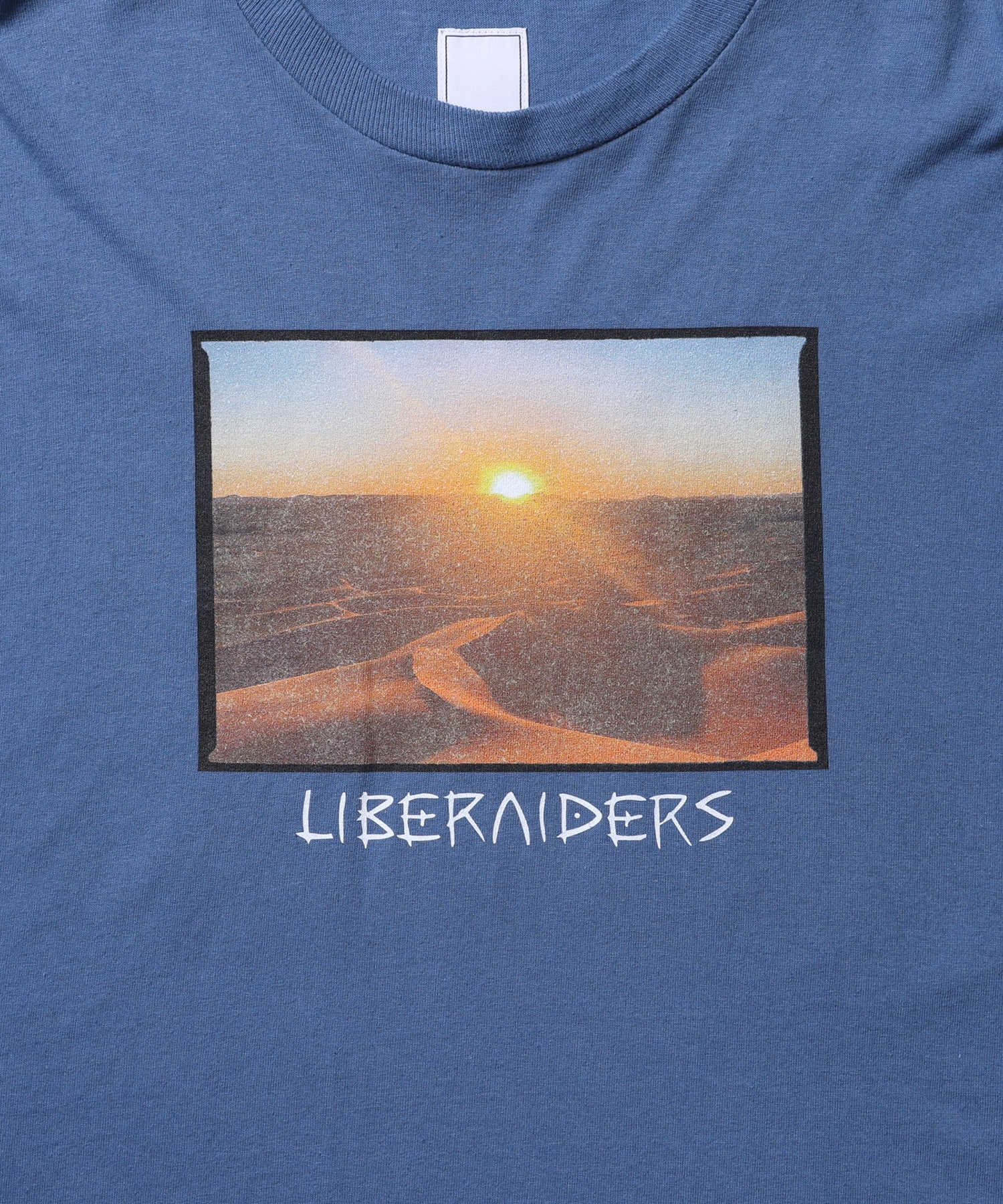 LIBERAIDERS LBRDRS LOGO L/S TEE BLUEの画像