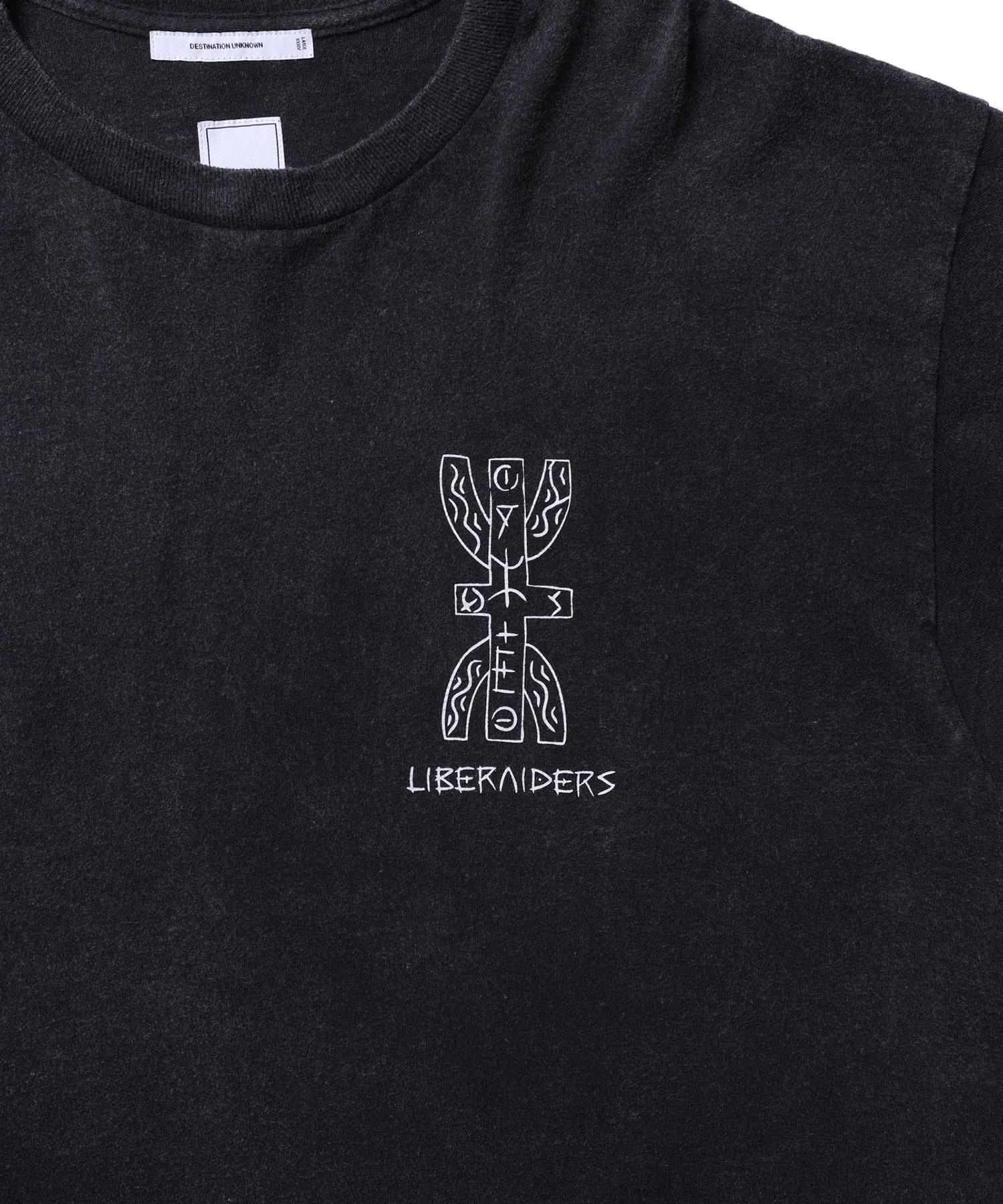 LIBERAIDERS TIFINAGH LOGO L/S TEE BLACKの画像