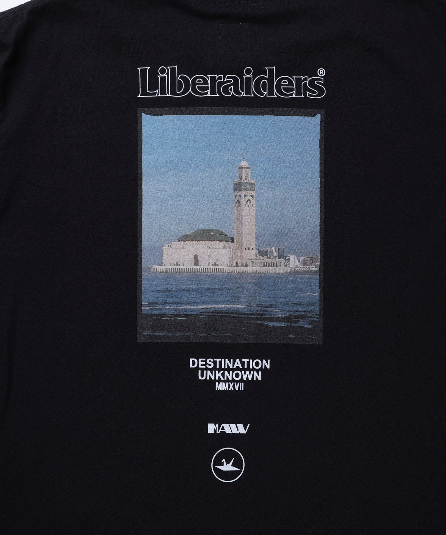 LIBERAIDERS MAW PHOTO TEE BLACKの画像