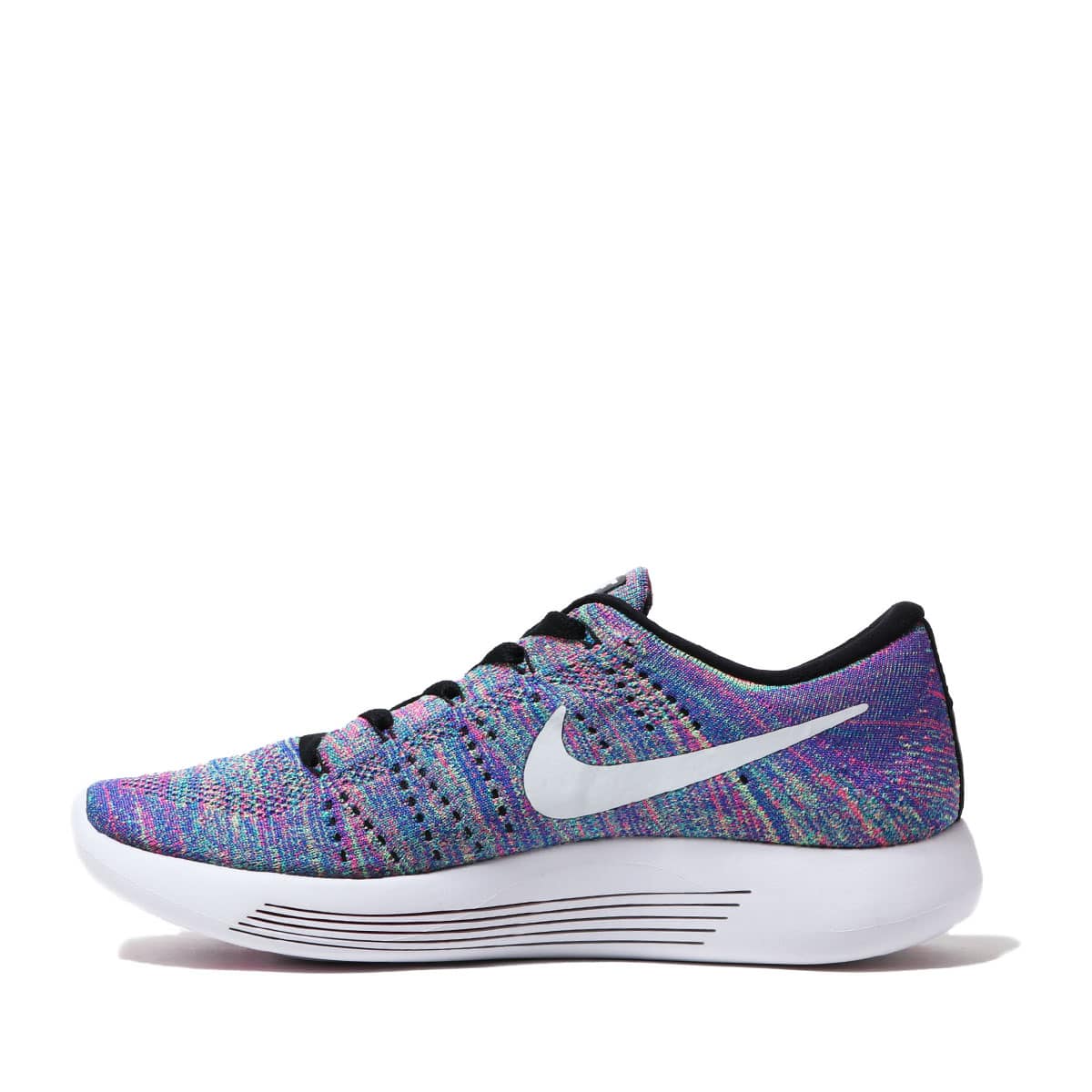 Nike Wmns Lunar Epic Low Flyknit Black White Racer Blue Clear Jade Pink Blast