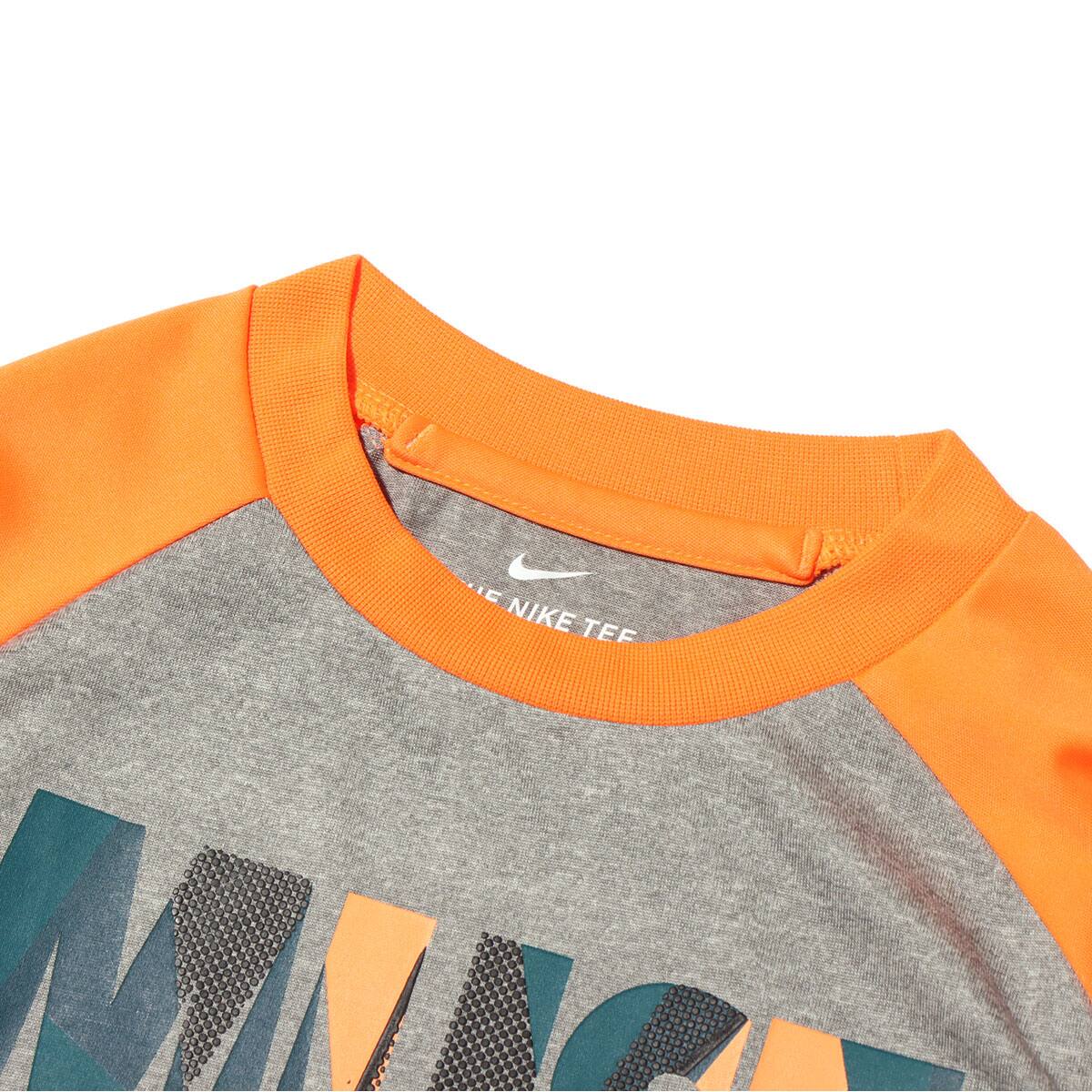 NIKE MUST NONSTOP DRI-FIT RAGRAN L/S TEE DK GREY HEATHERの画像
