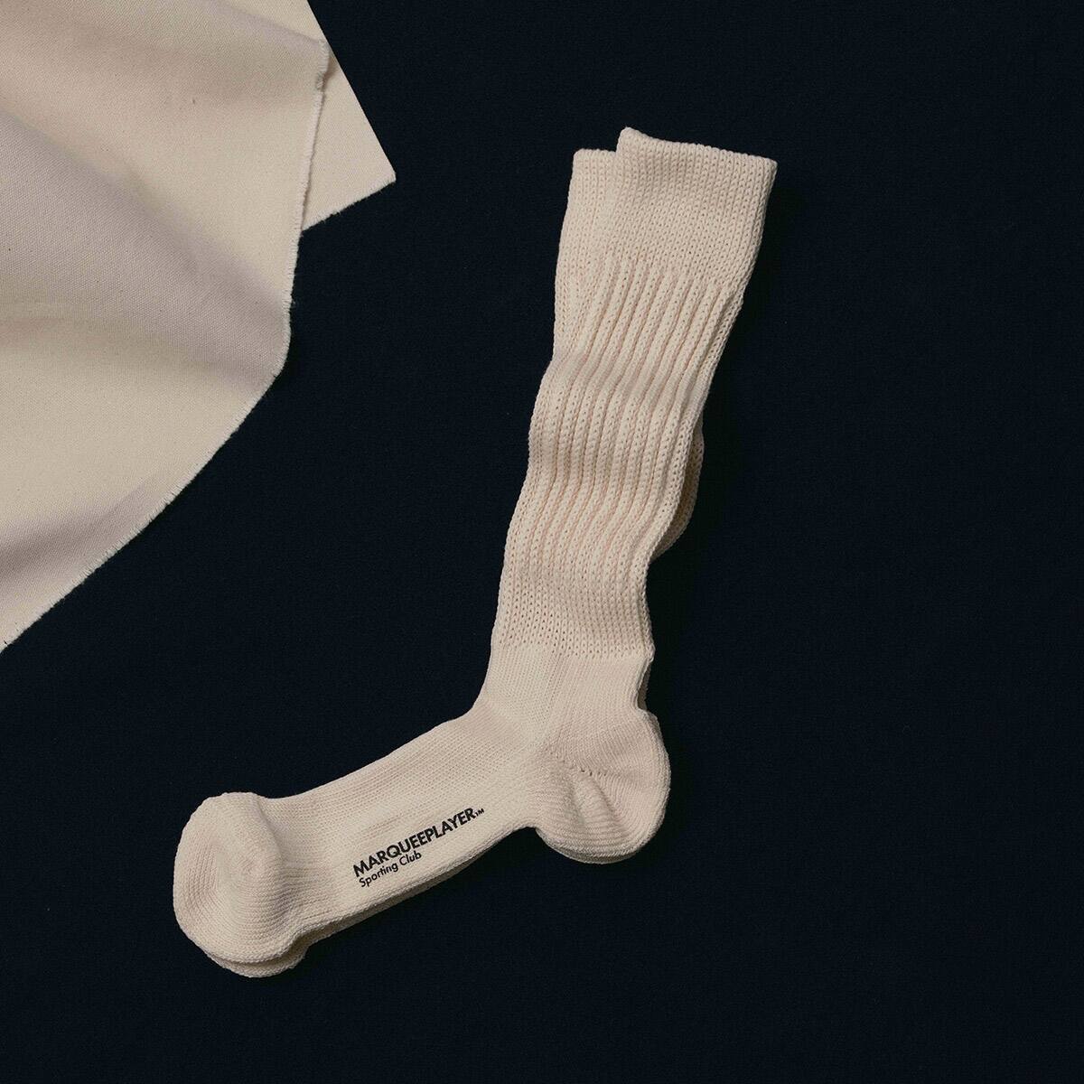 MARQUEE PLAYER HYBRID RIB SOCKS Hi IVORYWHITE IVORYの画像