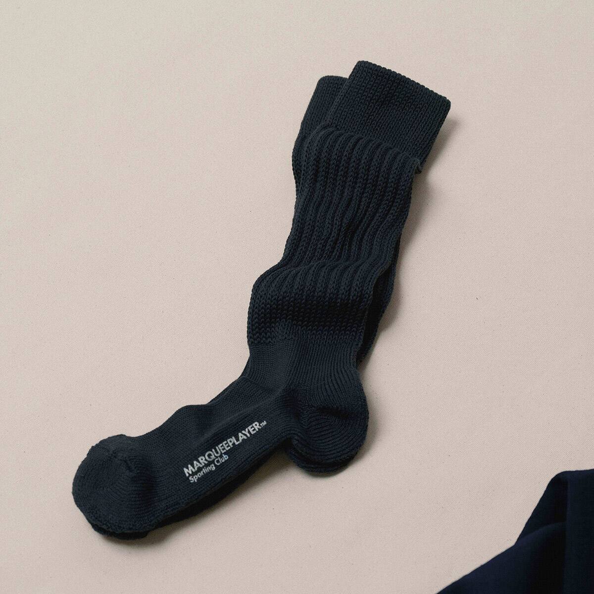 MARQUEE PLAYER HYBRID RIB SOCKS Hi CHARCOAL CHARCOALの画像