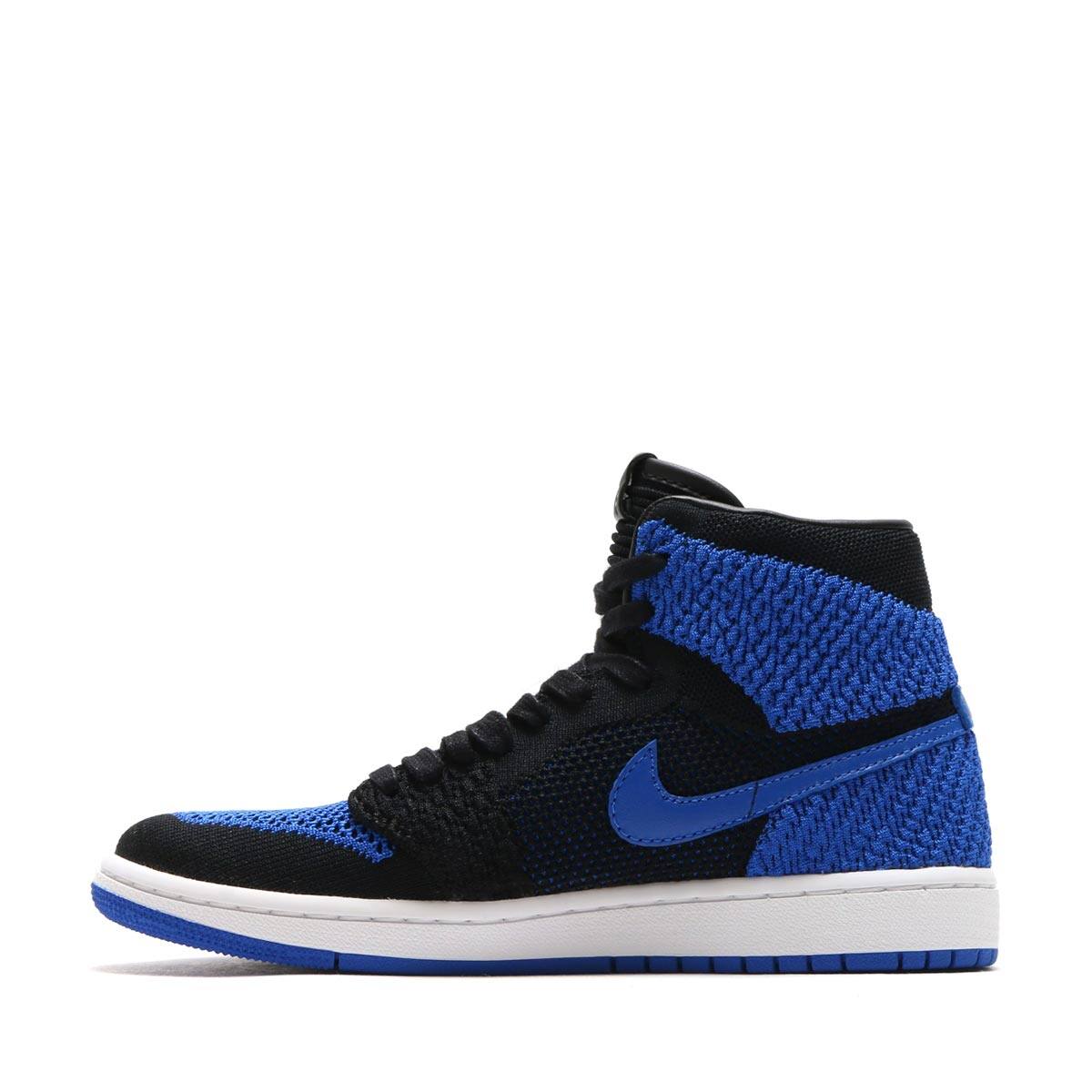 JORDAN BRAND AIR JORDAN 1 RET HI FLYKNIT BG BLACK/GAME ROYAL-WHITE 17HO-Sの画像