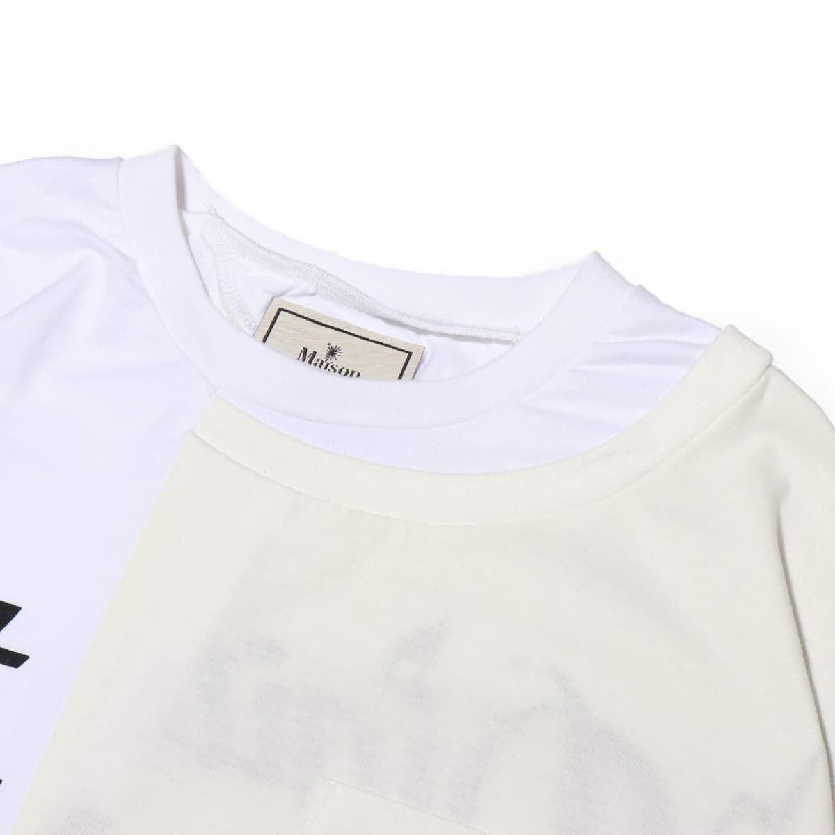 Maison MIHARA YASUHIRO combined T-sh WHITE 19SS-Iの画像