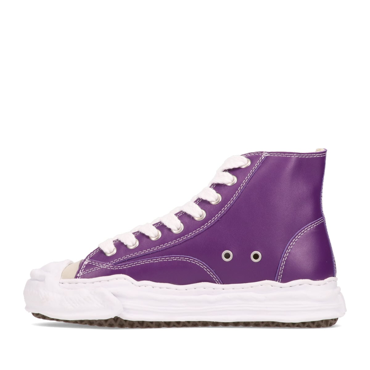 Maison MIHARA YASUHIRO OG LEATHER HITOP PURPLE 20FA-I