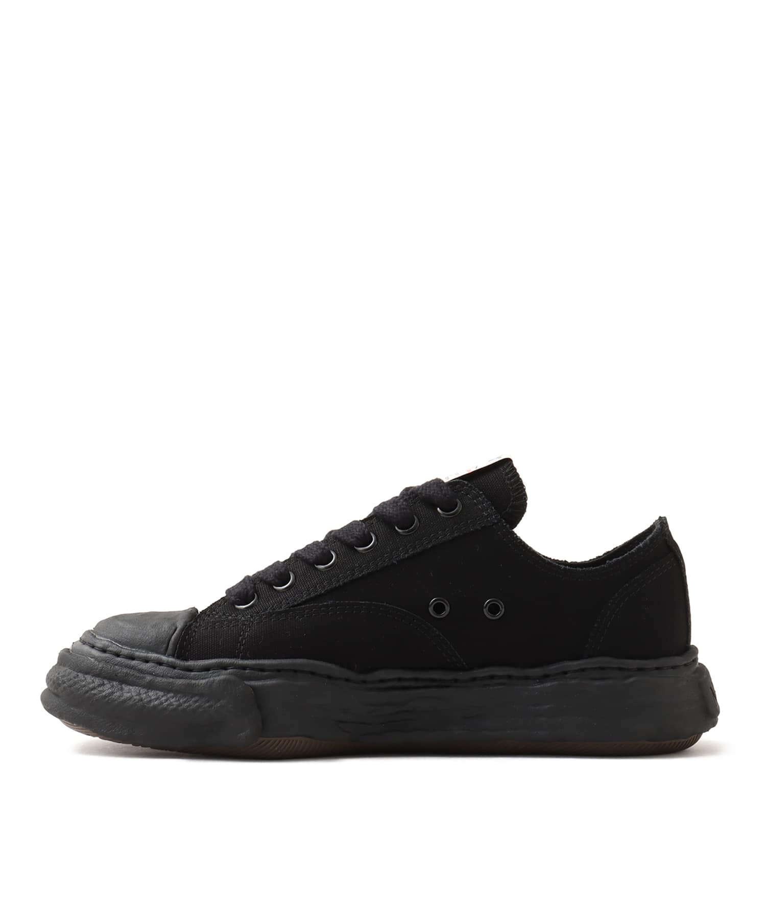 MAISON MIHARA YASUHIRO PTS23 CANVAS LOW-TOP ブラック/ブラックの画像