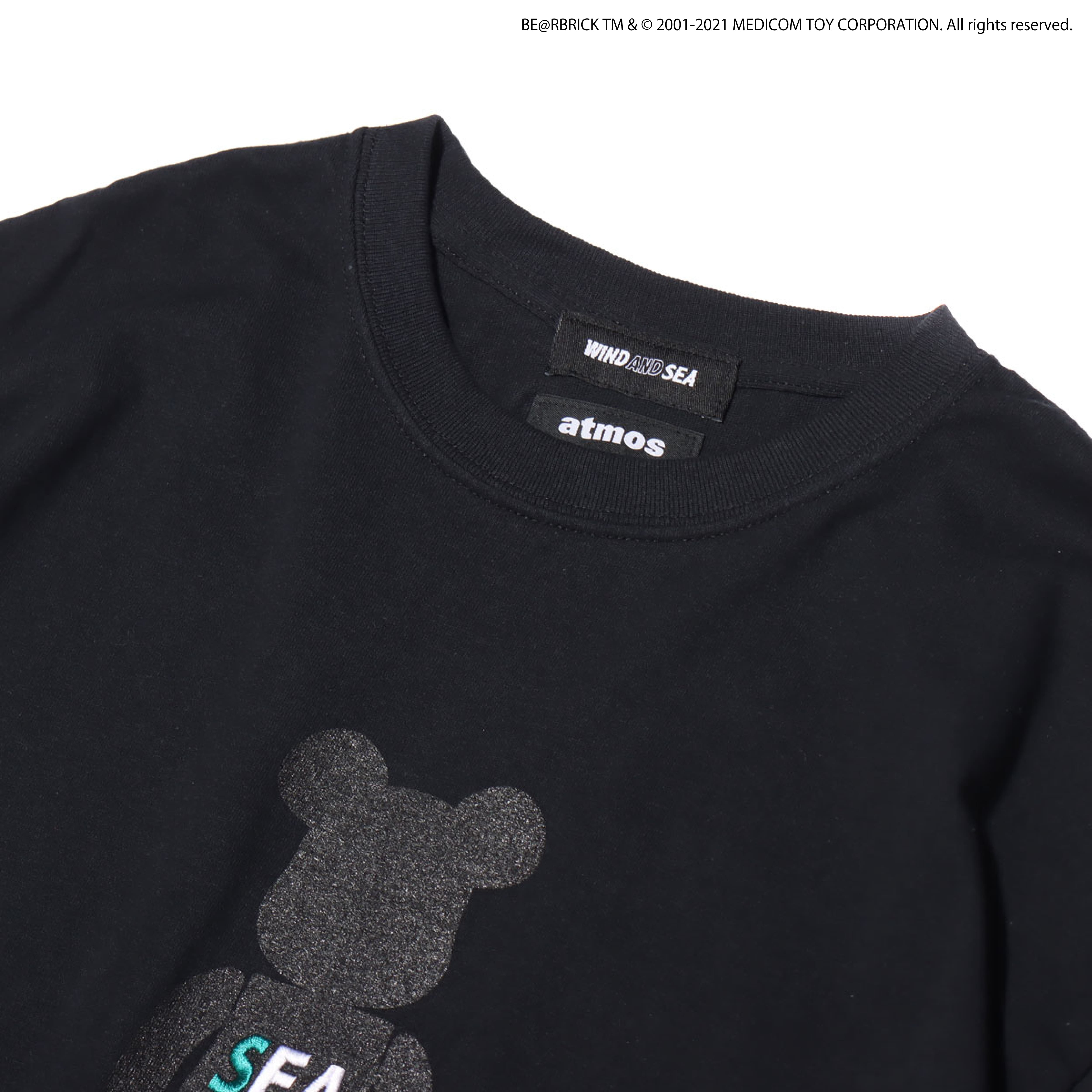 BE@RBRICK x atmos x WIND AND SEA Tシャツ LBERBRICK