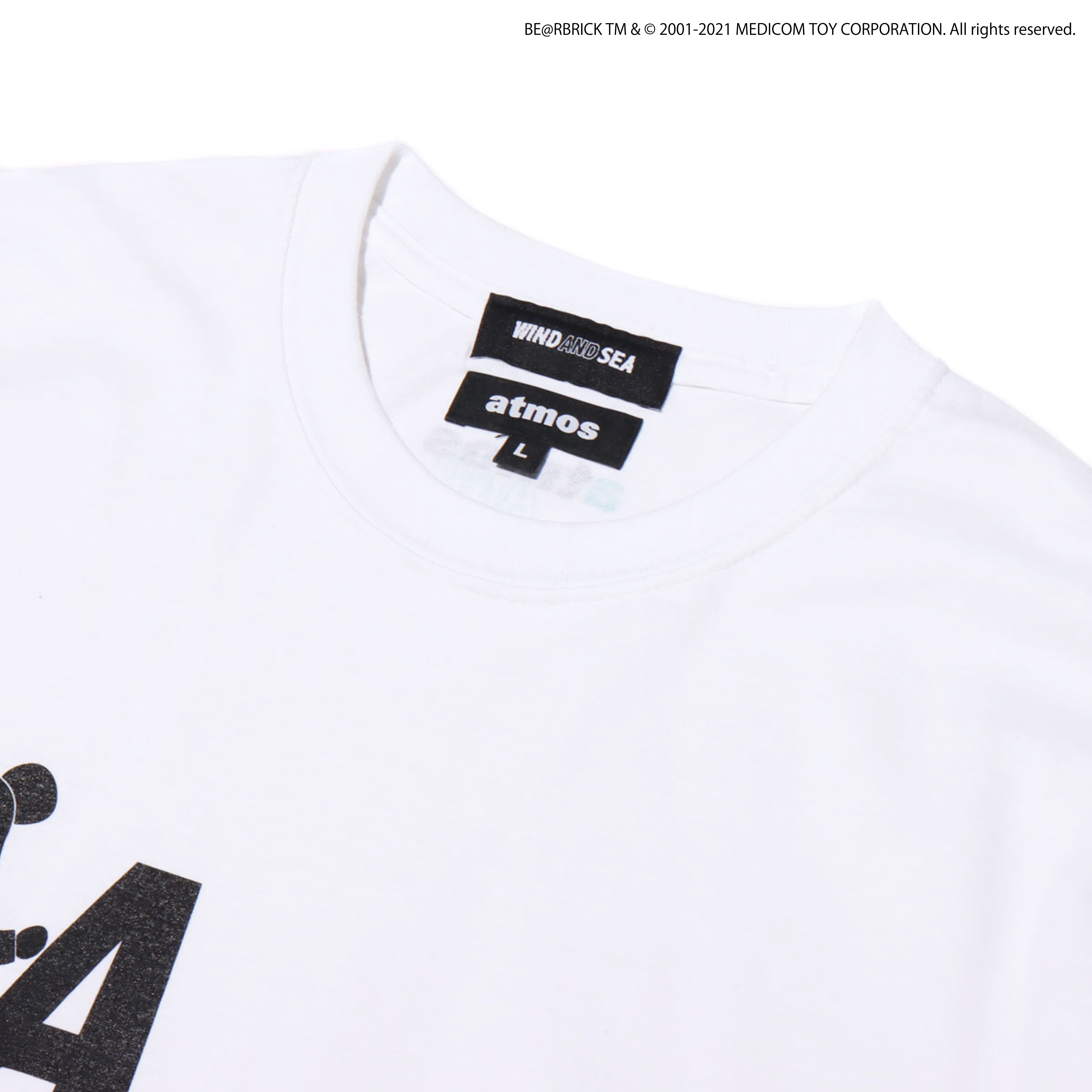 atmos x WIND AND SEA LOGO TEE WHITE