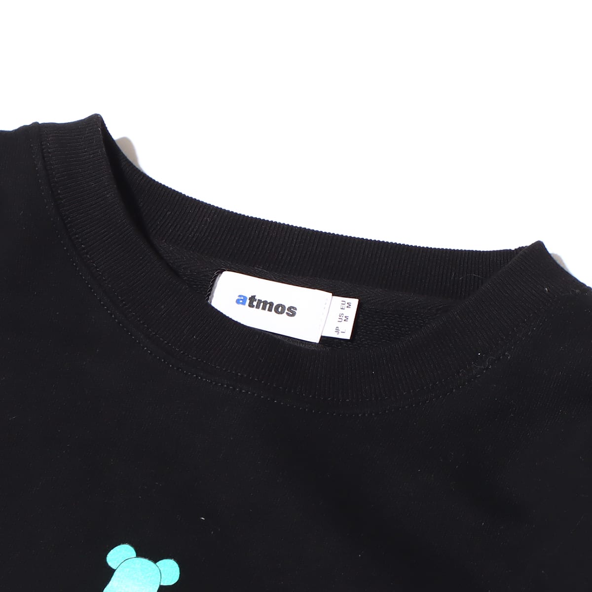 atmos X BE@RBRICK X WIND AND SEA BE@R CREWNECK SWEAT BLACK 22HO-S