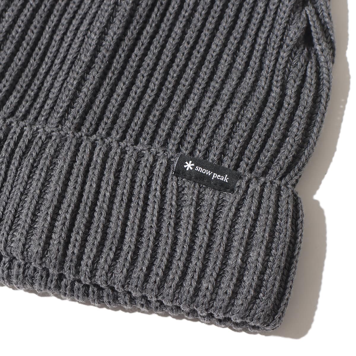 snow peak Pe/Co Knit Cap Grey 23FA-Iの画像