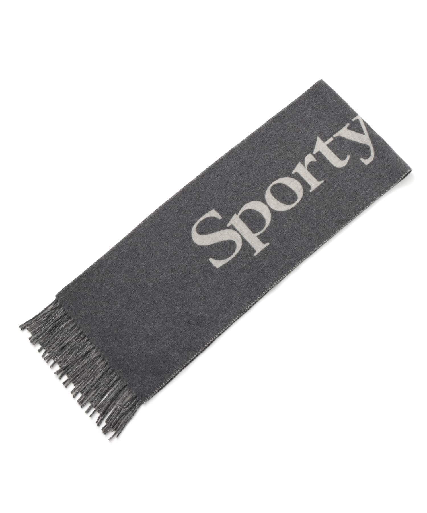 SPORTY＆RICH Big Serif Scarf Grayの画像